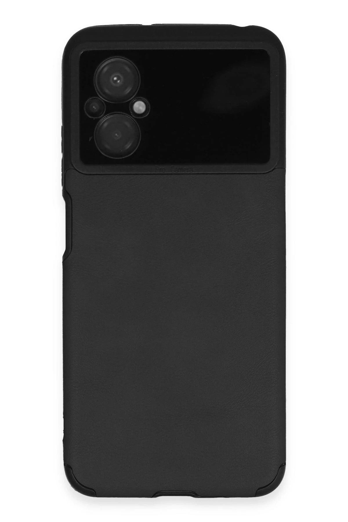NewFace Xiaomi Poco M5 Kılıf Loop Deri Silikon - Siyah NRMSA
