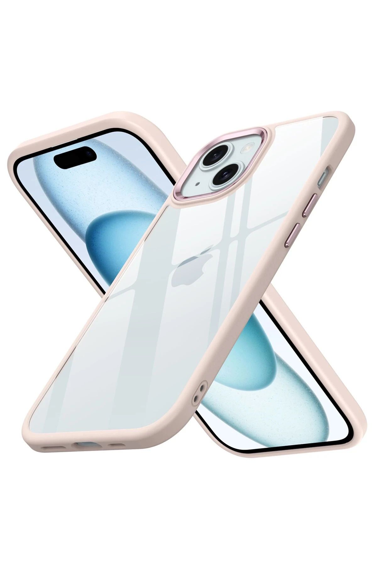 NewFace iPhone 15 Kılıf Power Silikon - Rose BSTMY