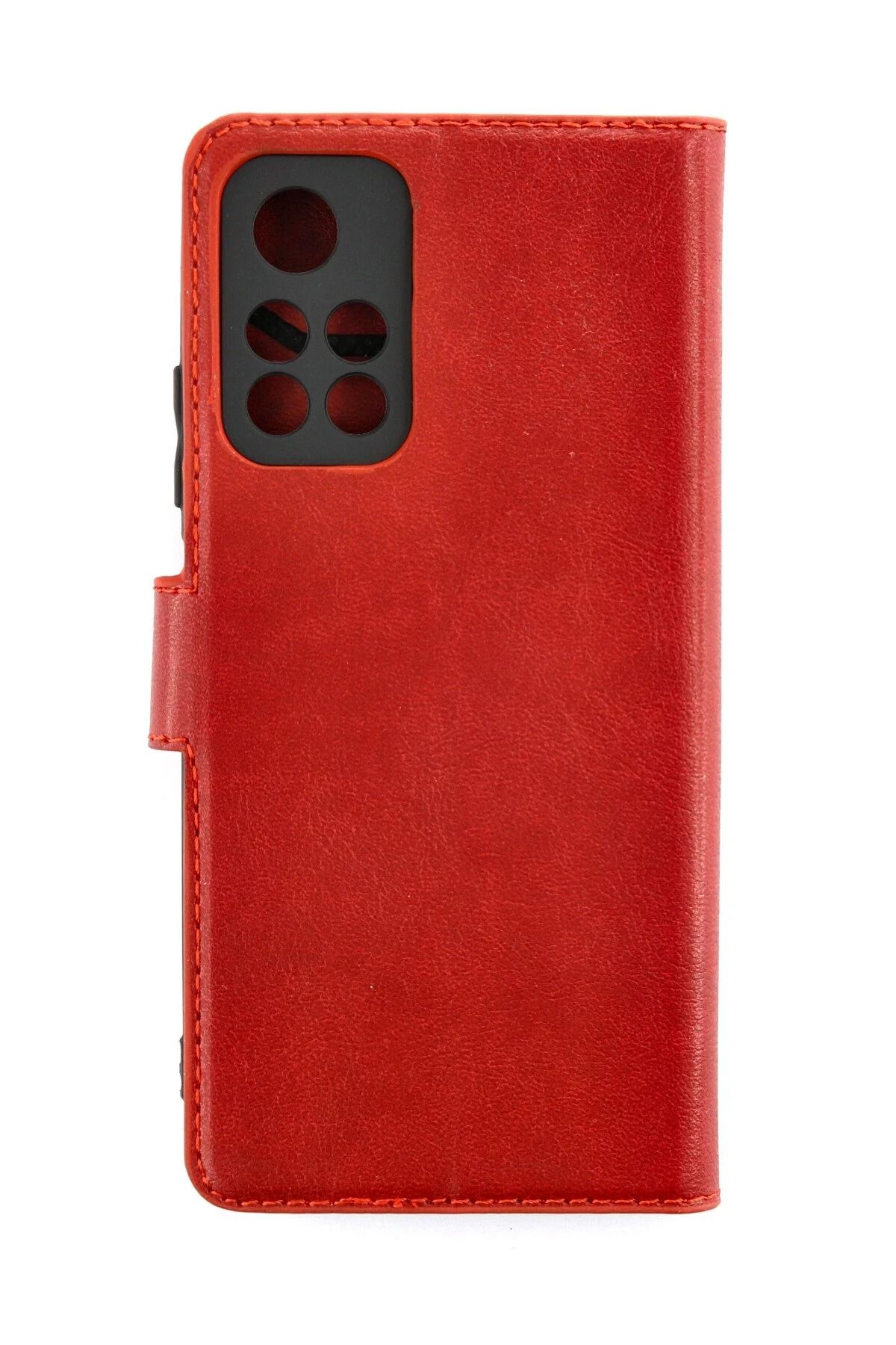 NewFace Xiaomi Redmi Note 11T Kılıf Trend S Plus Kapaklı Kılıf - Kırmızı HNZRN