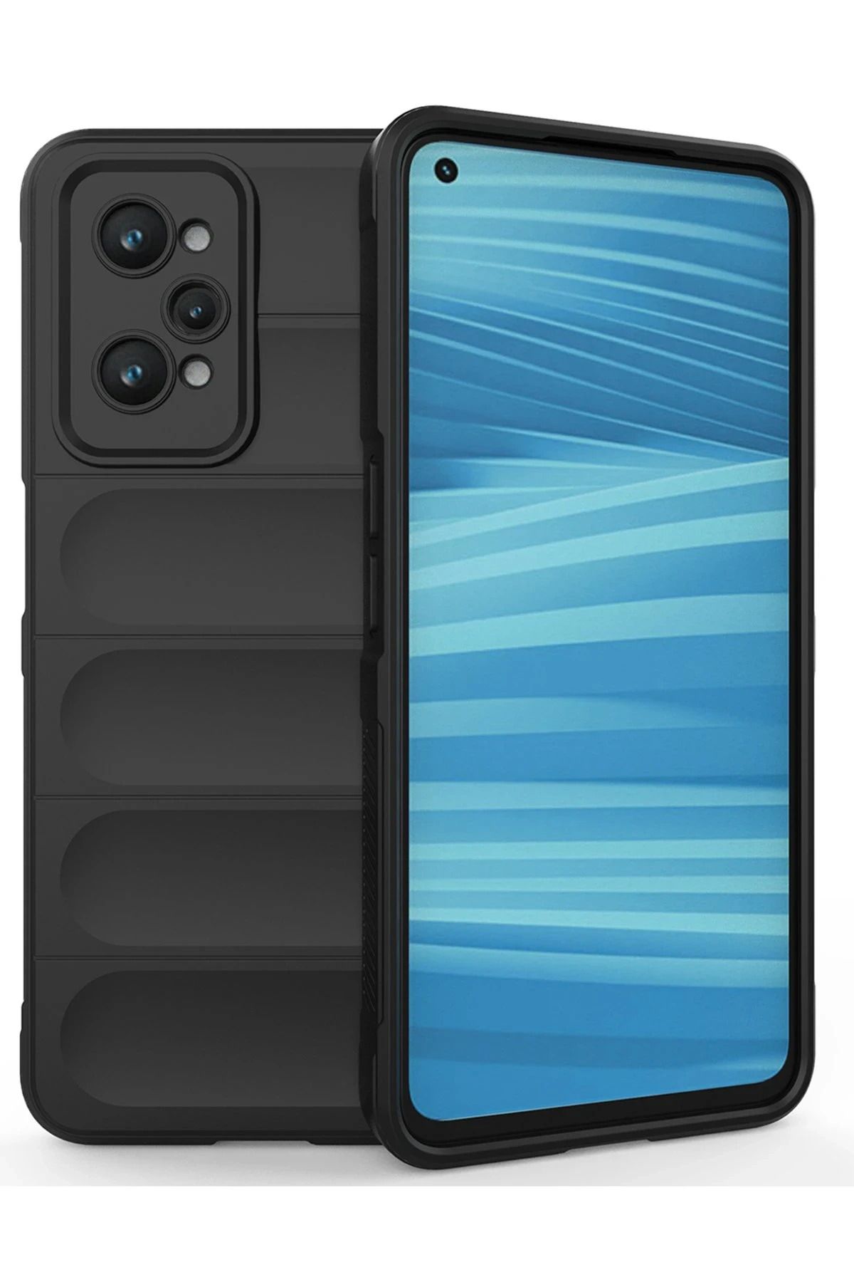 NewFace Realme GT2 5G Kılıf Optimum Silikon - Siyah JOJUA