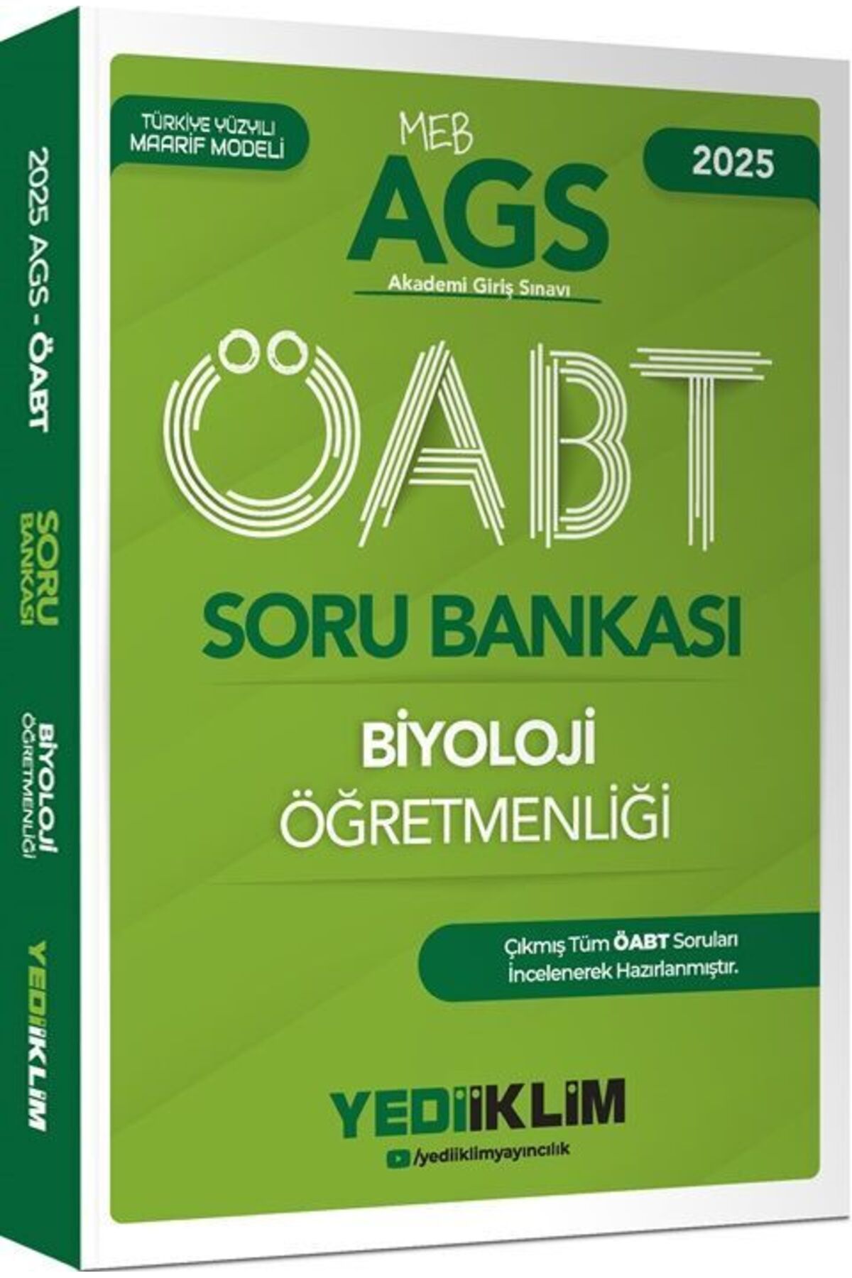 Yediiklim Yayınları Yediiklim Yayınları 2025 MEB AGS ÖABT Biyoloji Öğretmenliği Soru Bankası