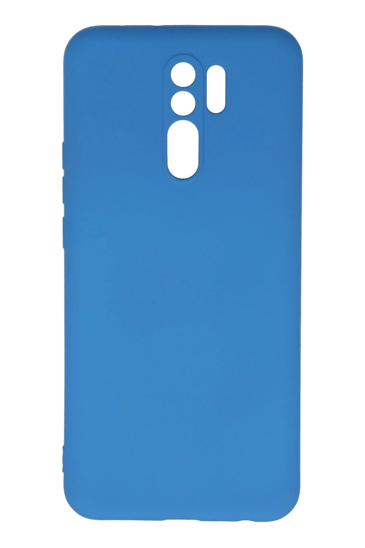 NewFace Xiaomi Redmi 9 Kılıf Nano içi Kadife Silikon - Mavi YNSMR