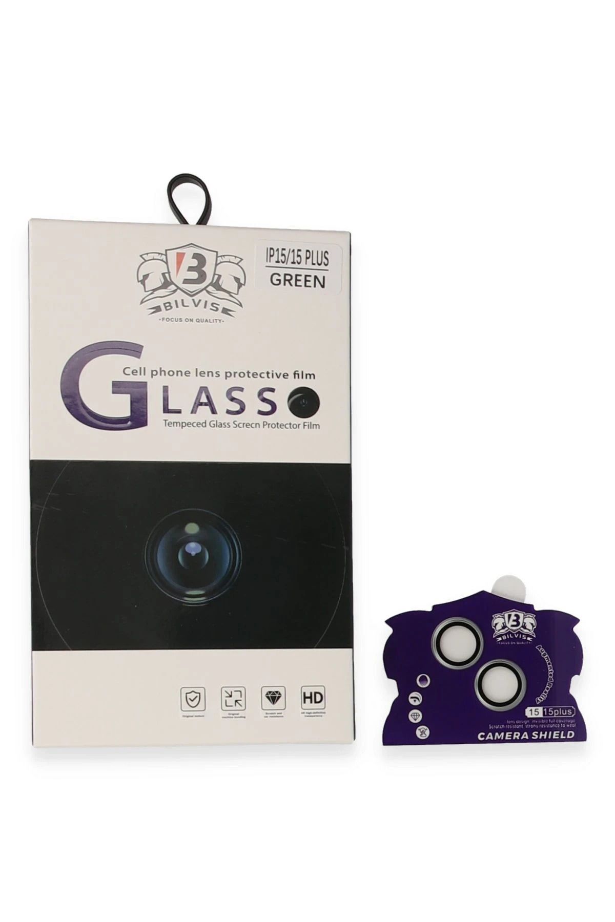 NewFace iPhone 15 Bilvis Titan Kamera Lens - Yeşil DRSTR