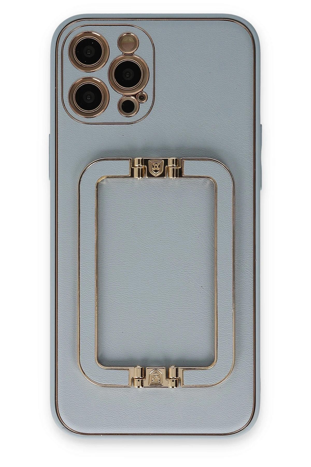 NewFace iPhone 12 Pro Kılıf Coco Elit Kapak - Turkuaz BSTMY