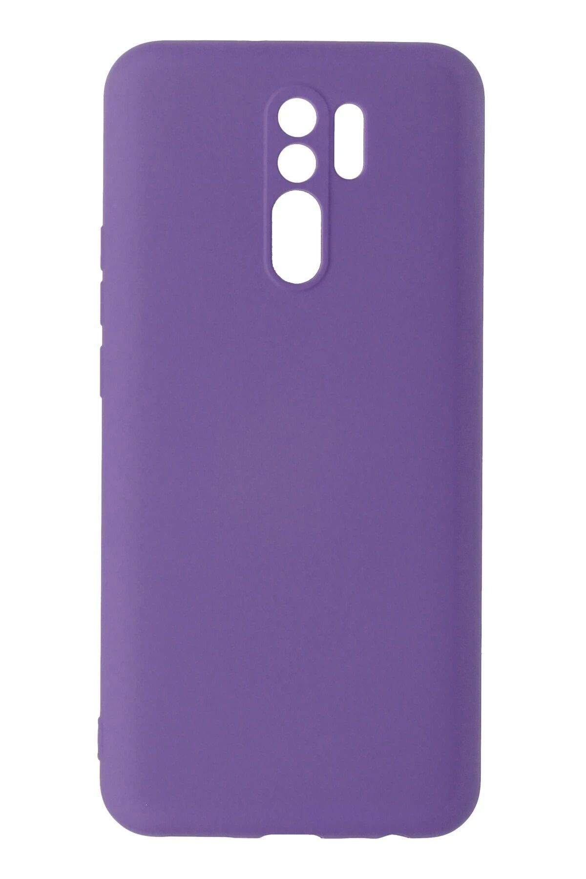 NewFace Xiaomi Redmi 9 Uyumlu Kılıf Nano içi Kadife Silikon - Mor BSTMY