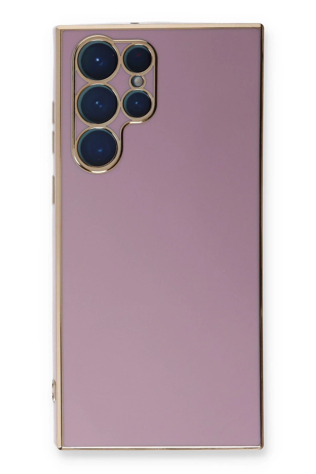 NewFace Samsung Galaxy S22 Ultra Kılıf Volet Silikon - Mor FERRG
