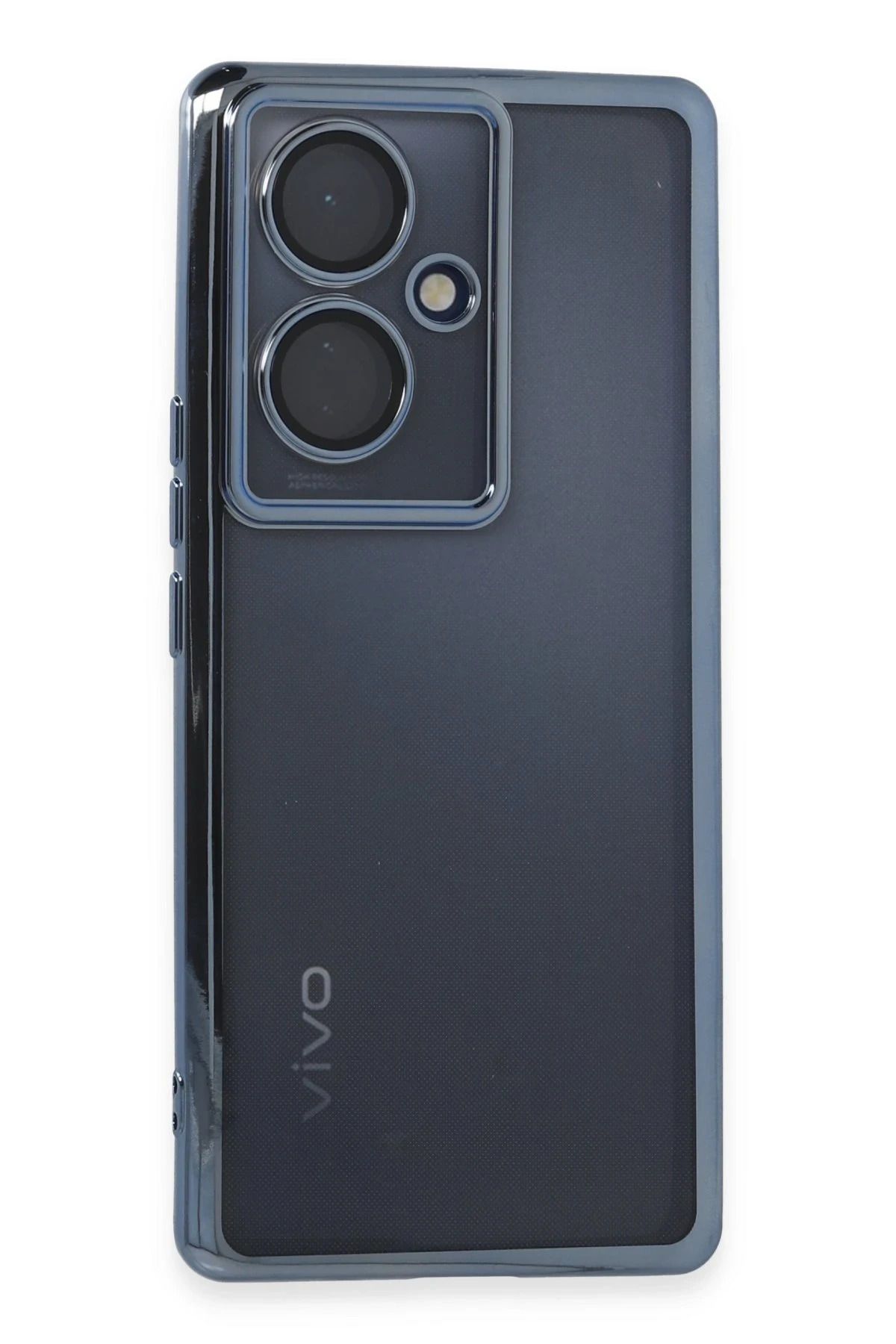 NewFace Vivo V29 Lite Kılıf Lensli Silikon - Açık Mavi JOJUA