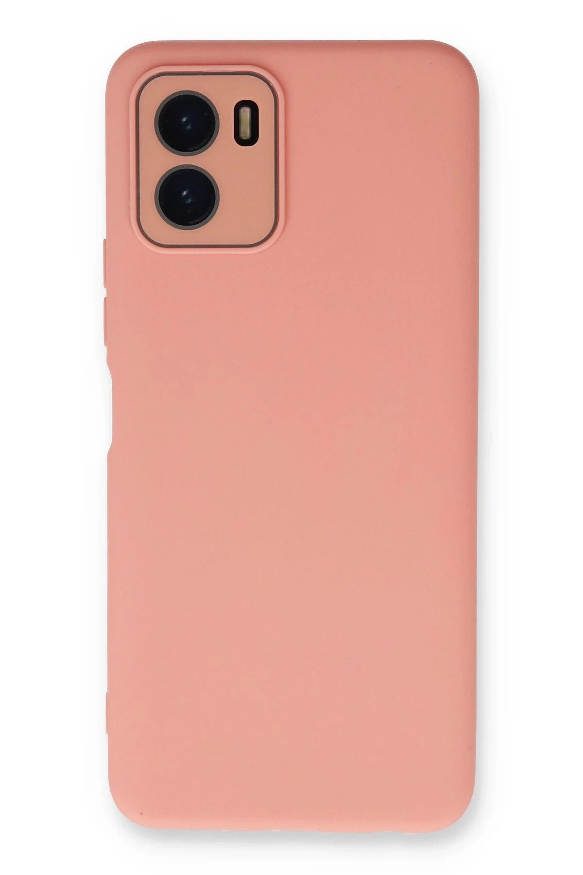 NewFace Vivo Y15S Kılıf Lansman Glass Kapak - Pembe YNSMR