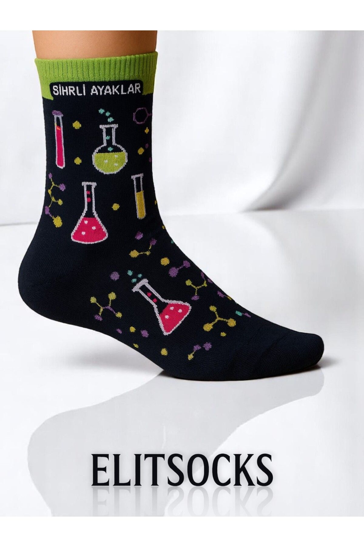 Koza Rengarenk Unisex Desenli Mis Kokulu Çorap