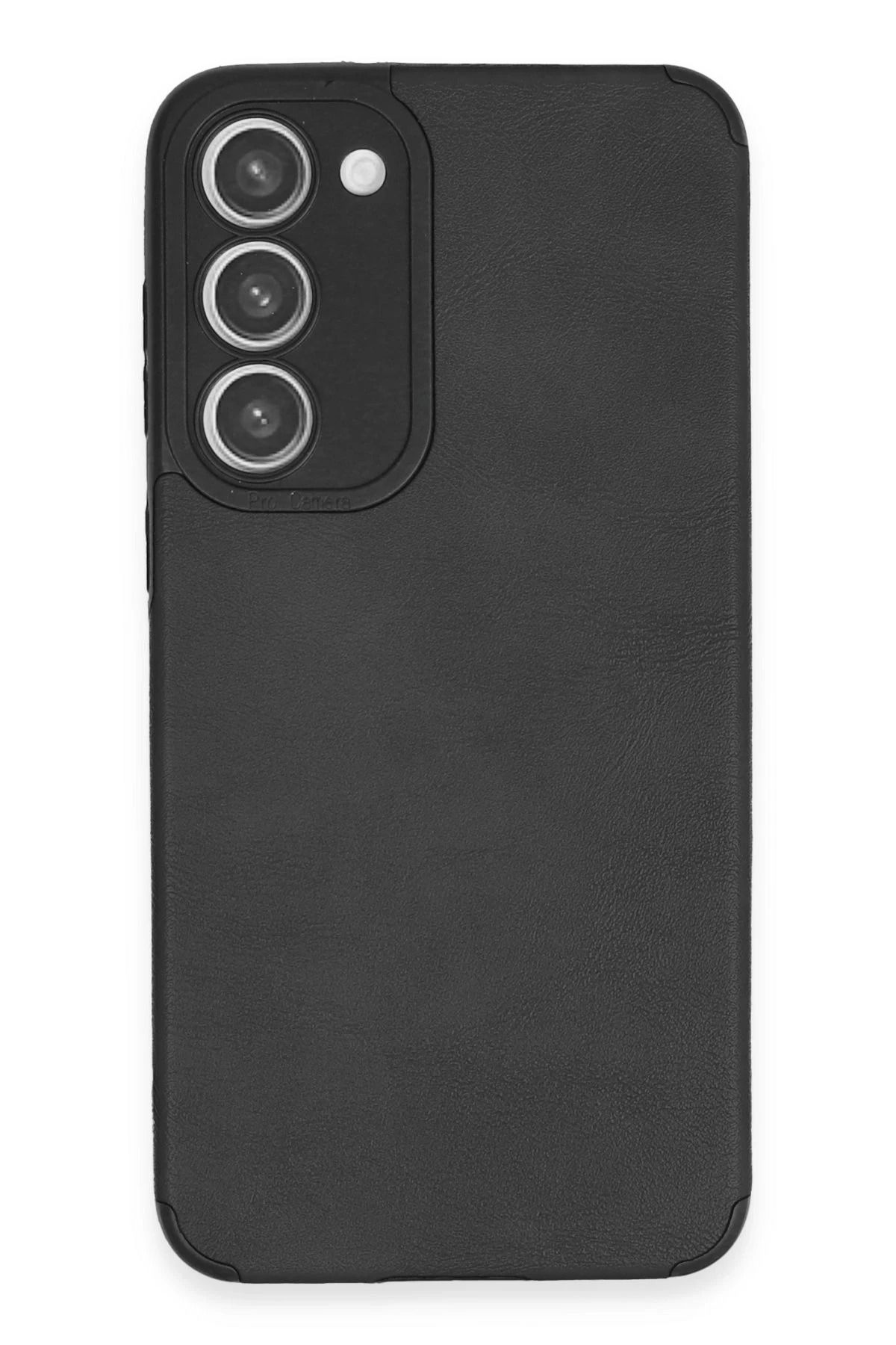 NewFace Samsung Galaxy S23 Plus Kılıf Loop Deri Silikon - Siyah INSLM