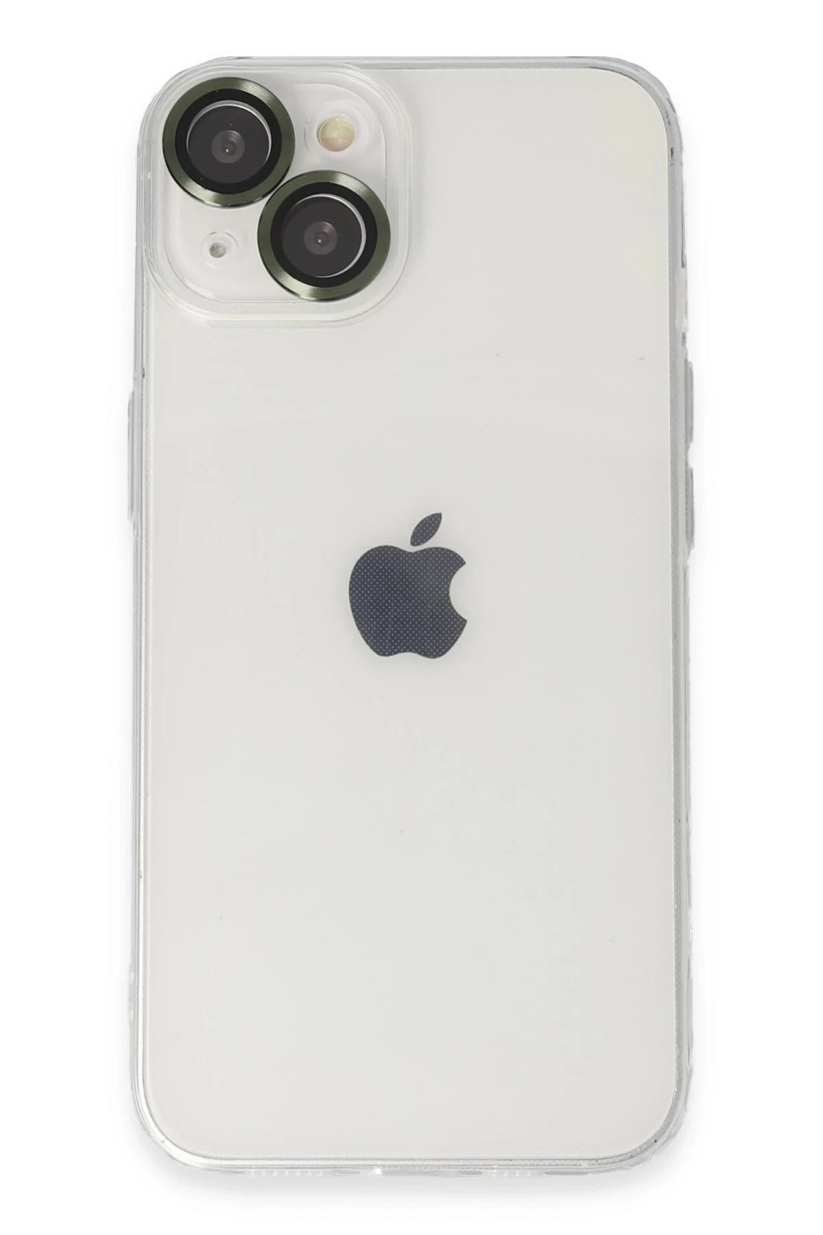 NewFace iPhone 14 Kılıf Luko Lens Silikon - Yeşil JOJUA