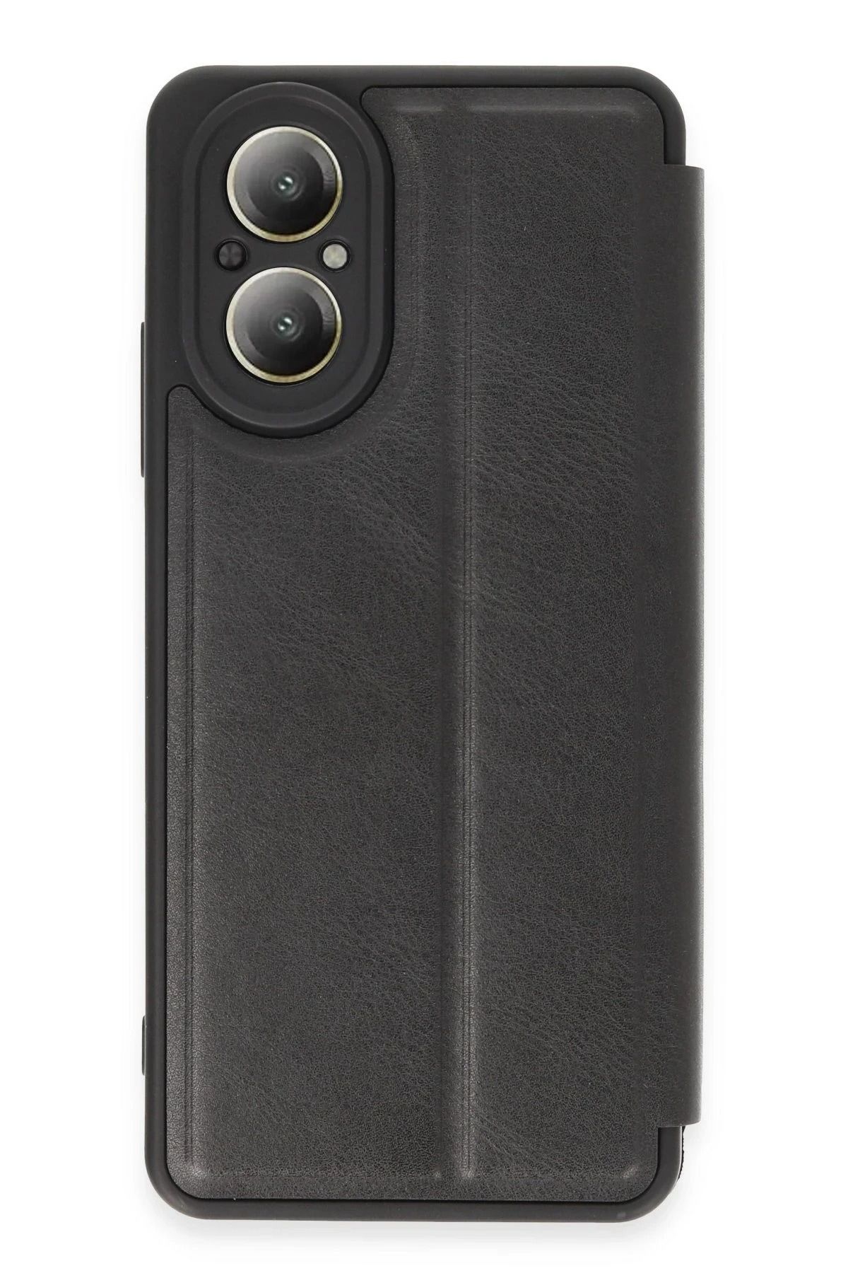 NewFace Realme 12 Lite Kılıf Flip Cover - Siyah YNSMR