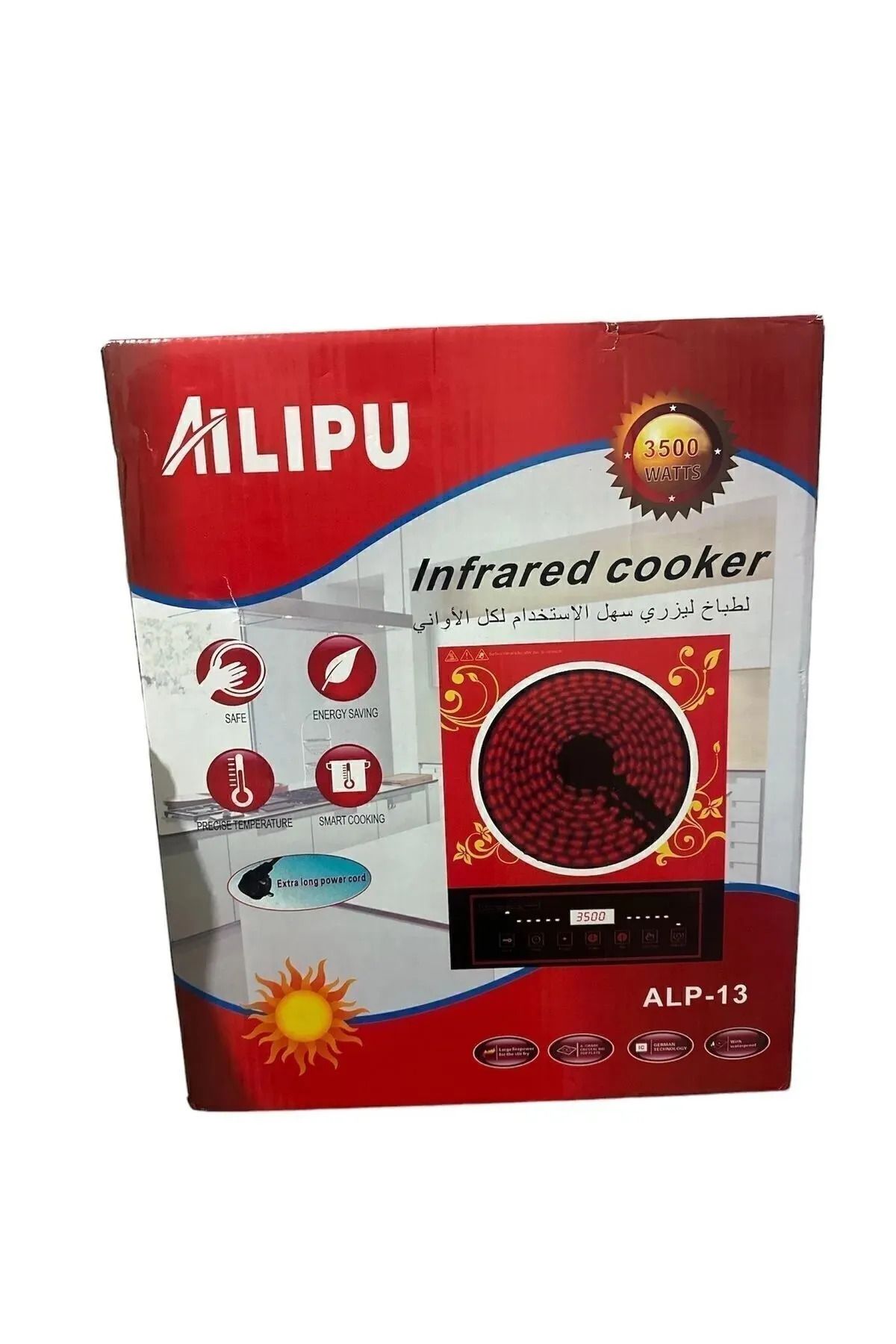 şelalegift Alp-13 3500w Lazer Elektirikli Ocak Dokunmatik Ekran