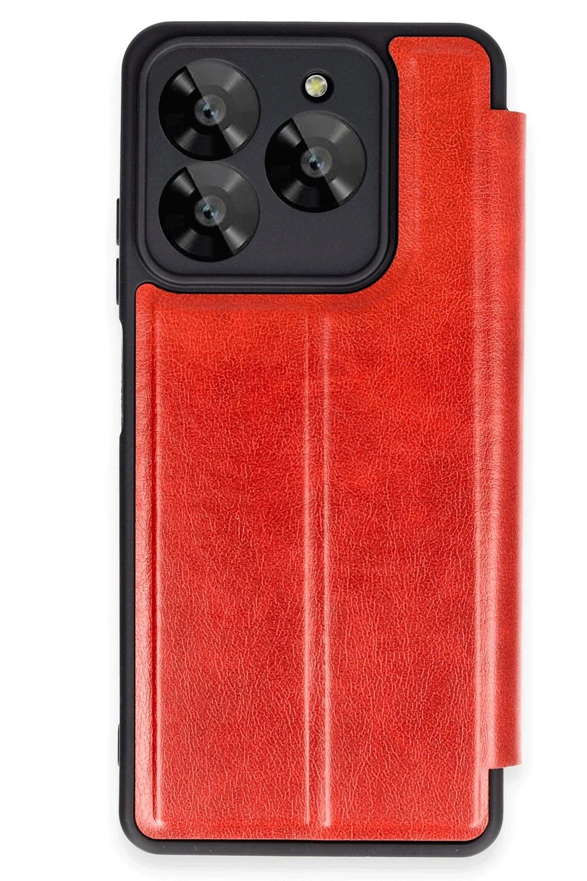 NewFace General Mobile Era 50 Kılıf Flip Cover - Kırmızı YNSMR