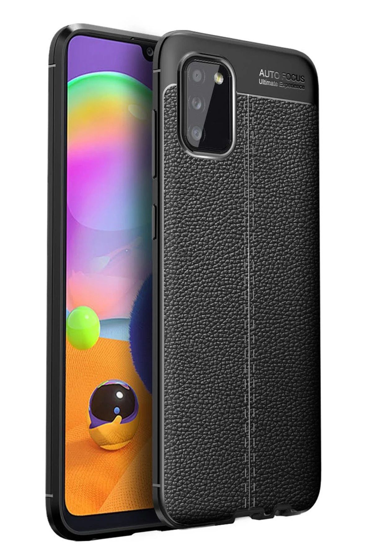 NewFace Samsung Galaxy A02S Kılıf Auto Focus Kapak - Siyah NRMSA