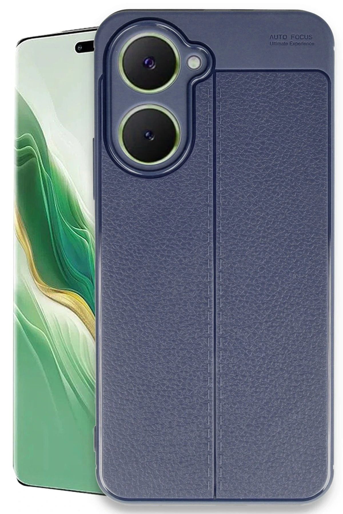 NewFace Vivo Y18 Kılıf Auto Focus Kapak - Lacivert YNSMR