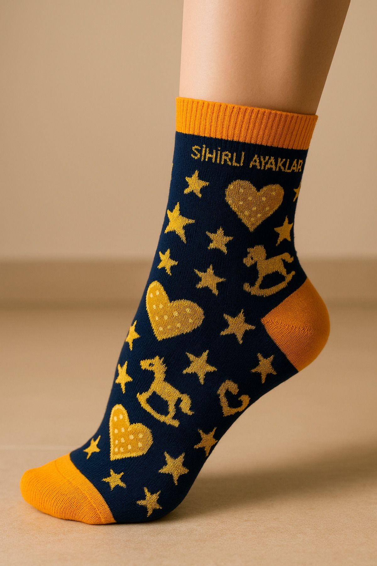 Koza Rengarenk Unisex Desenli Mis Kokulu Çorap
