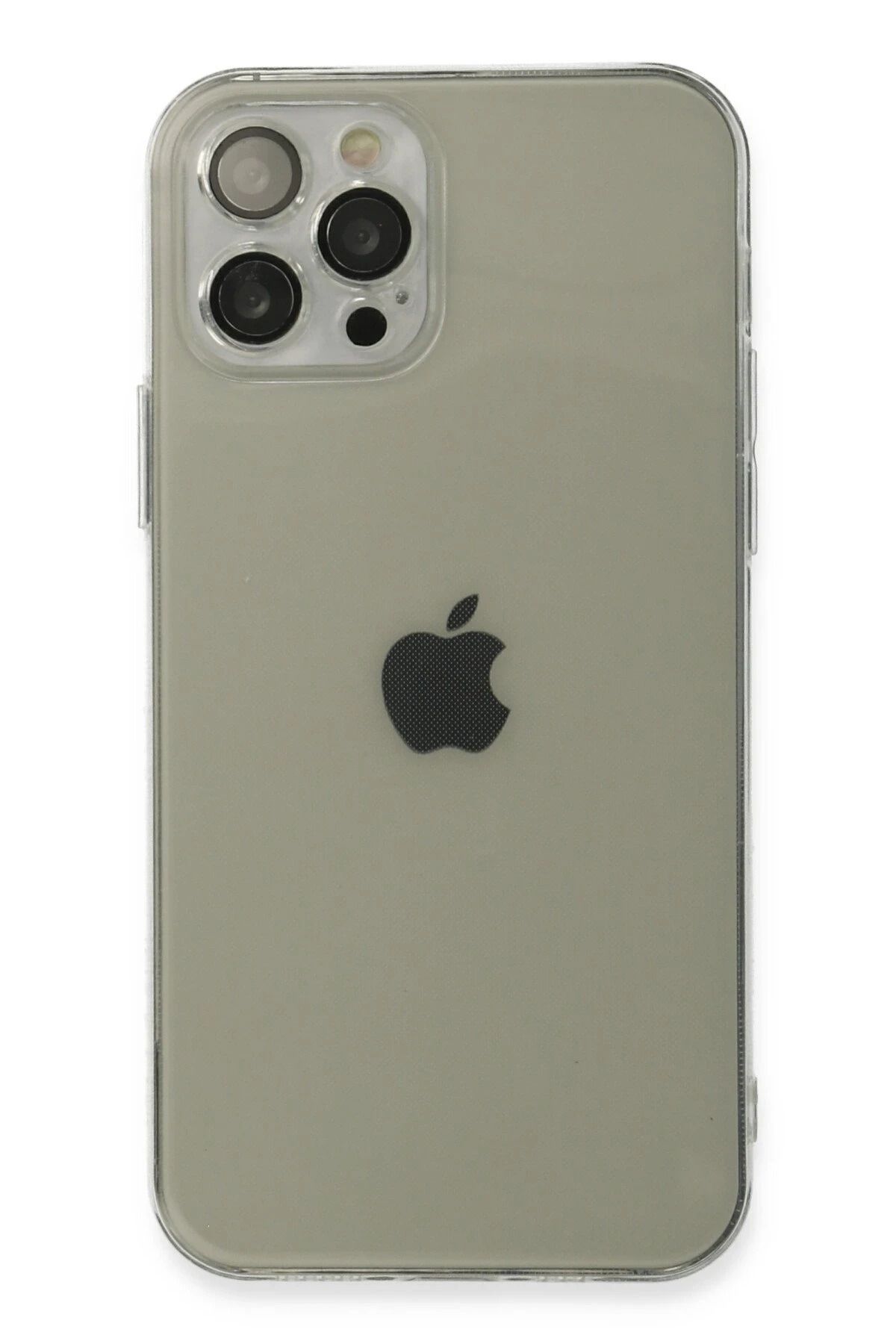 NewFace iPhone 12 Pro Max Kılıf Fly Lens Silikon - Şeffaf INSLM