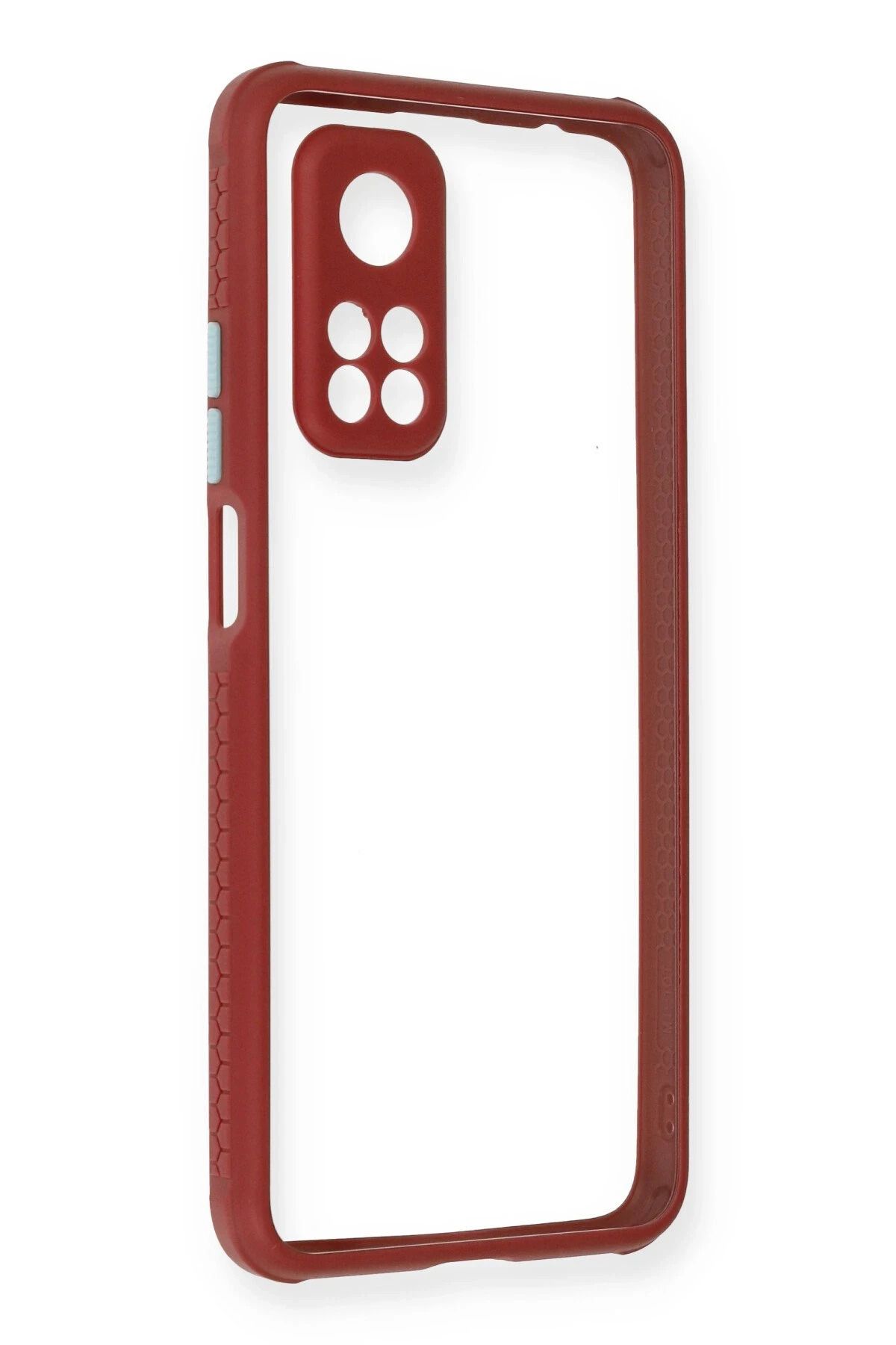 NewFace Xiaomi Mi 10T Pro Kılıf Miami Şeffaf Silikon - Fuşya INSLM