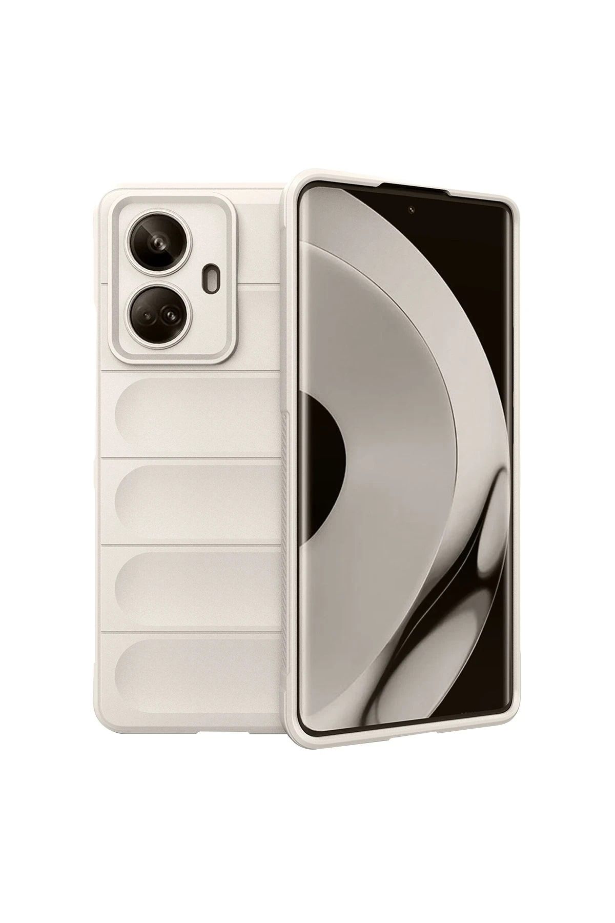 NewFace Realme 10 Pro 5G Kılıf Optimum Silikon - Krem HNZRN