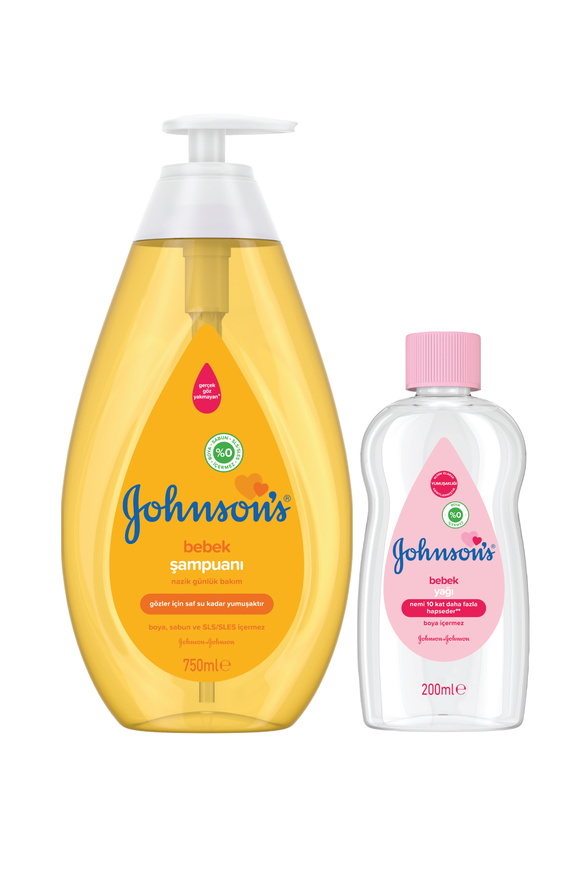 Johnson's Johnsons Baby Gold Şampuan 750 ml Yağ Set 200 ml fotoğrafı 2 (önizleme)