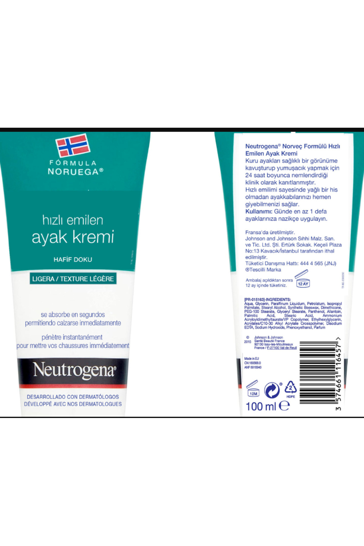کرم پا   Neutrogena | PKTNTRHZLEMLNAYKKRM100X2 اورجینال - تصویر 4
