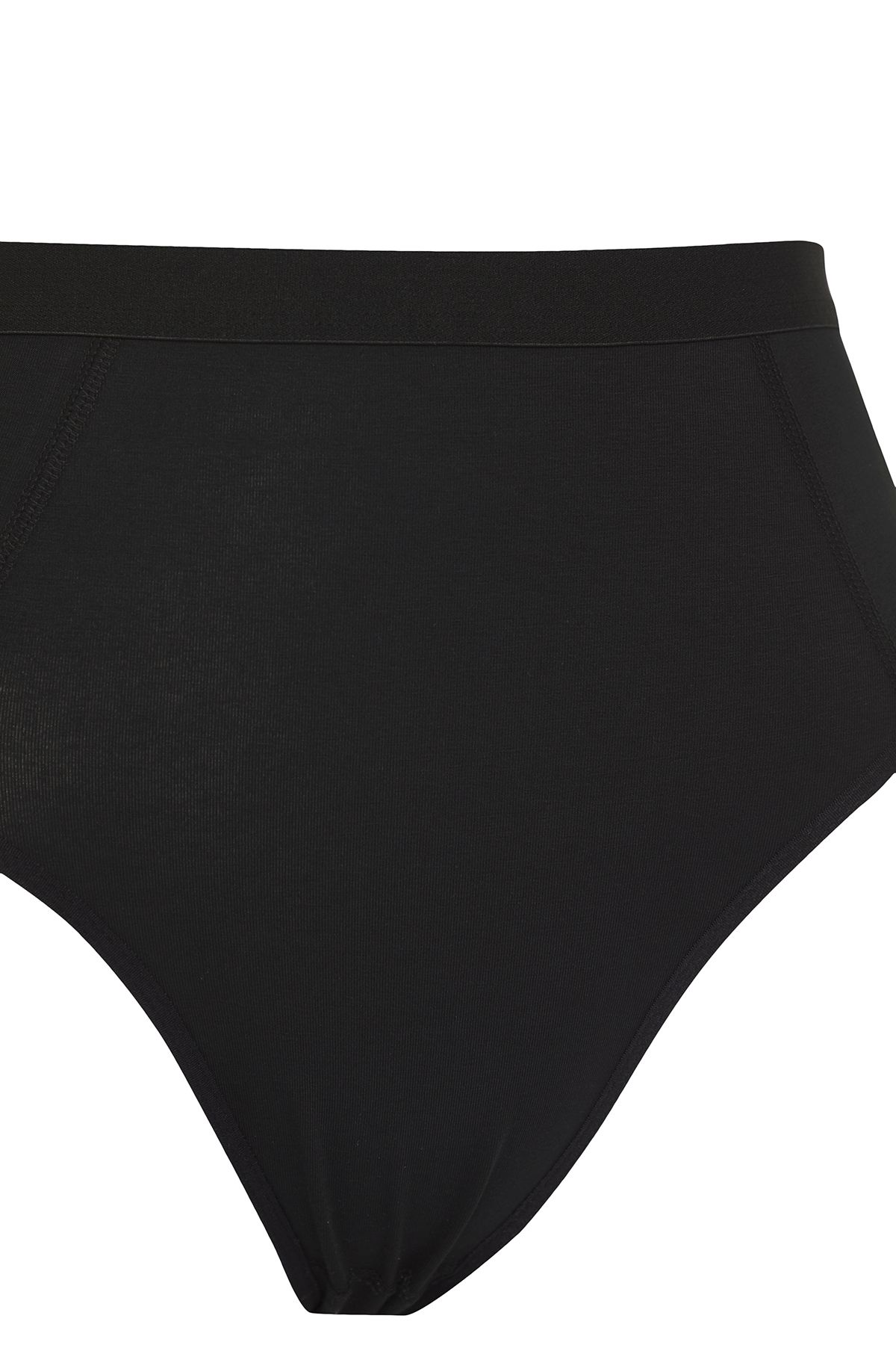 Trendyol Curve-Schwarzes 2er-Pack High Waist Gathering Plus Size Höschen TBBSS25CM00001 2