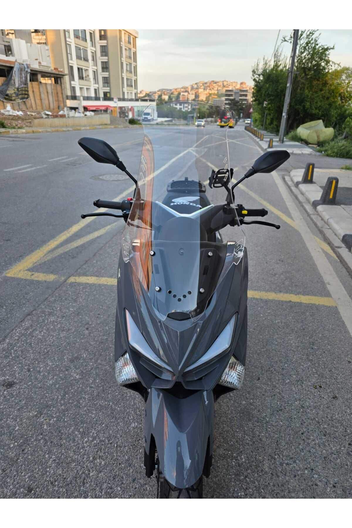 Revolt RSX4 Siperlik Ön Cam 2022-2025 Model 75cm Şeffaf Renkli 4mm ORTA BOYLU
