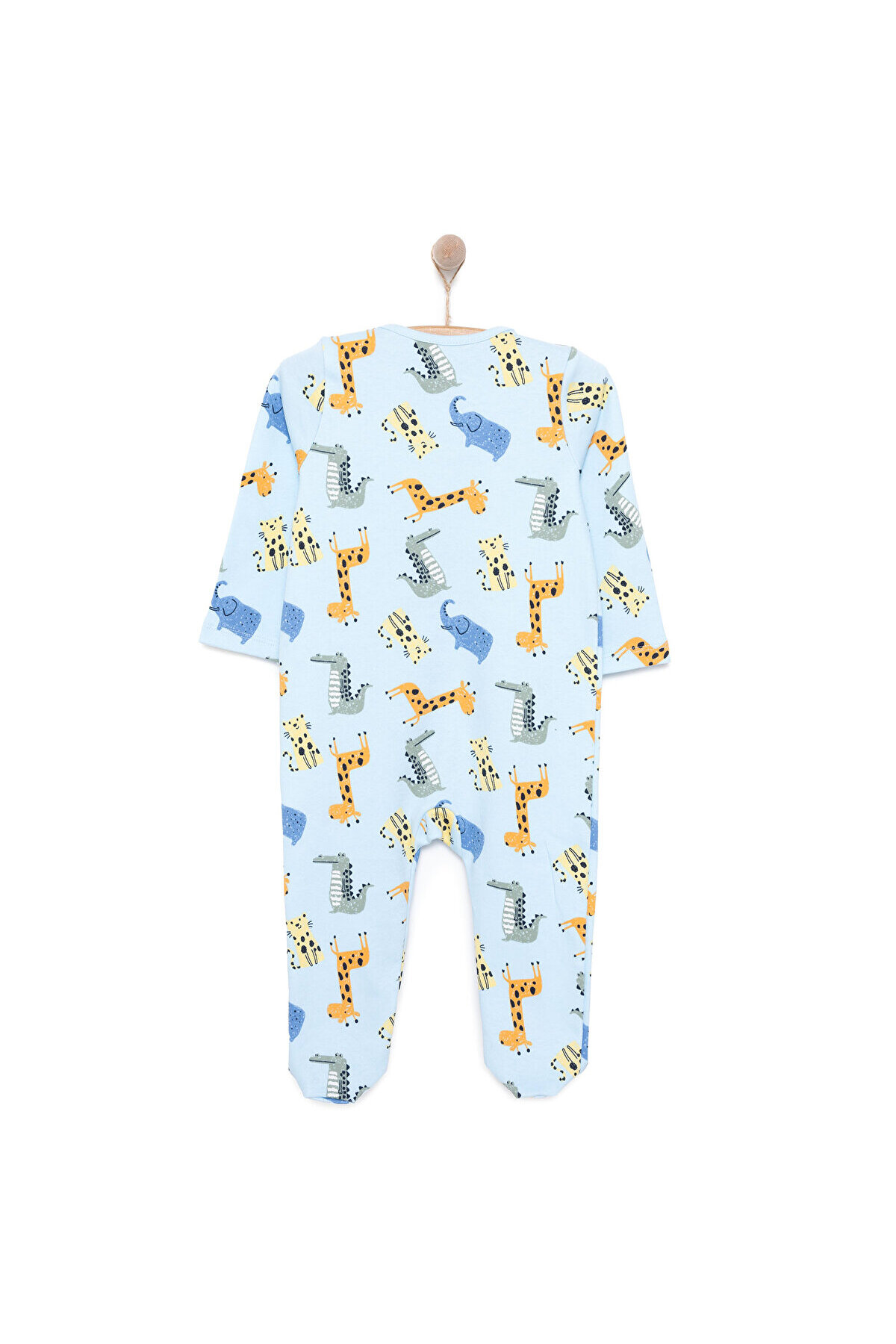 ebebek Hello Baby HelloBaby Yenidoğan Erkek Patikli Tulum Erkek Bebek fotoğrafı 2 (önizleme)