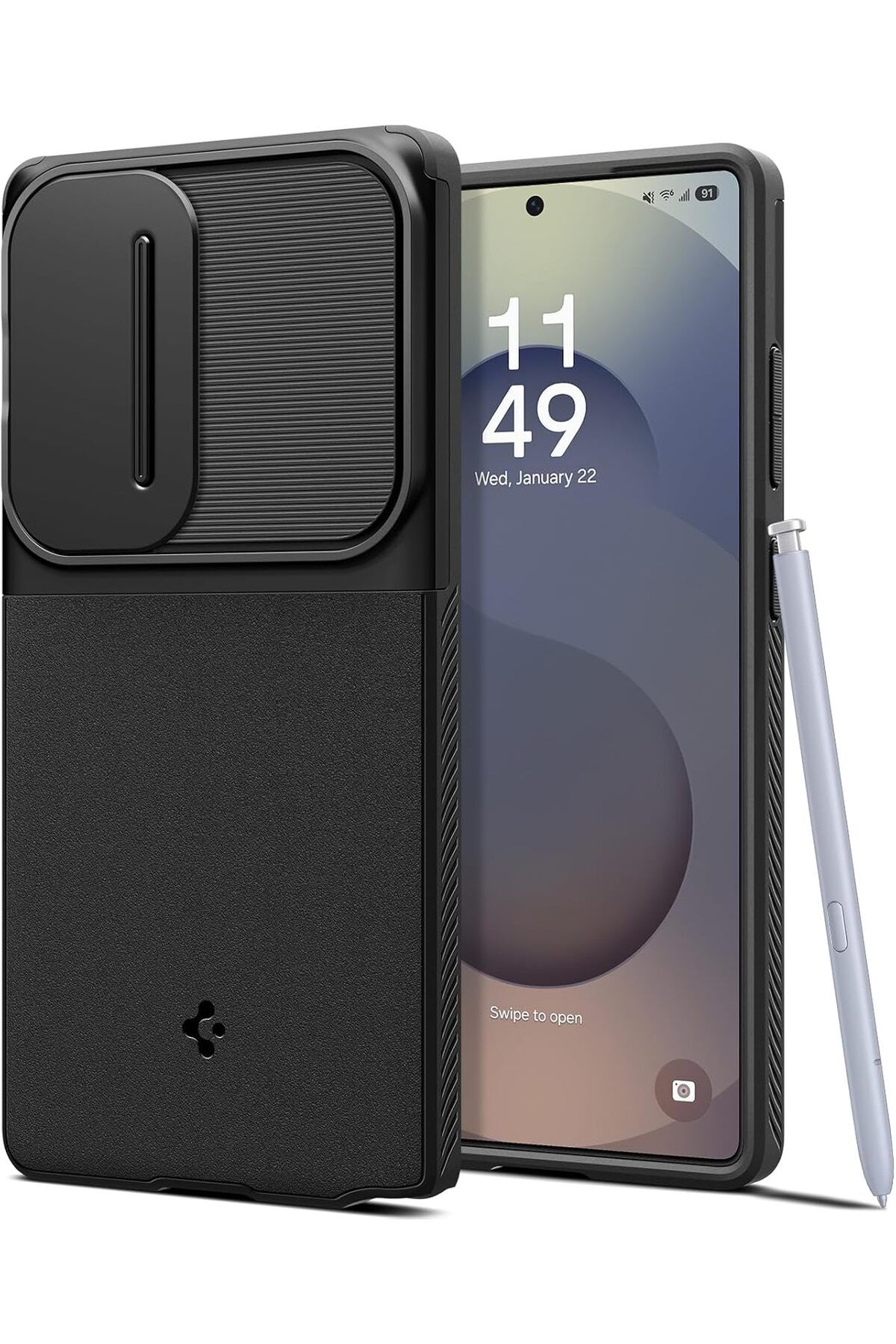 STOREMAX nffashopm Galaxy S25 Ultra Kılıf Optik Armor Siyah ACS08969 storestarx 1051353