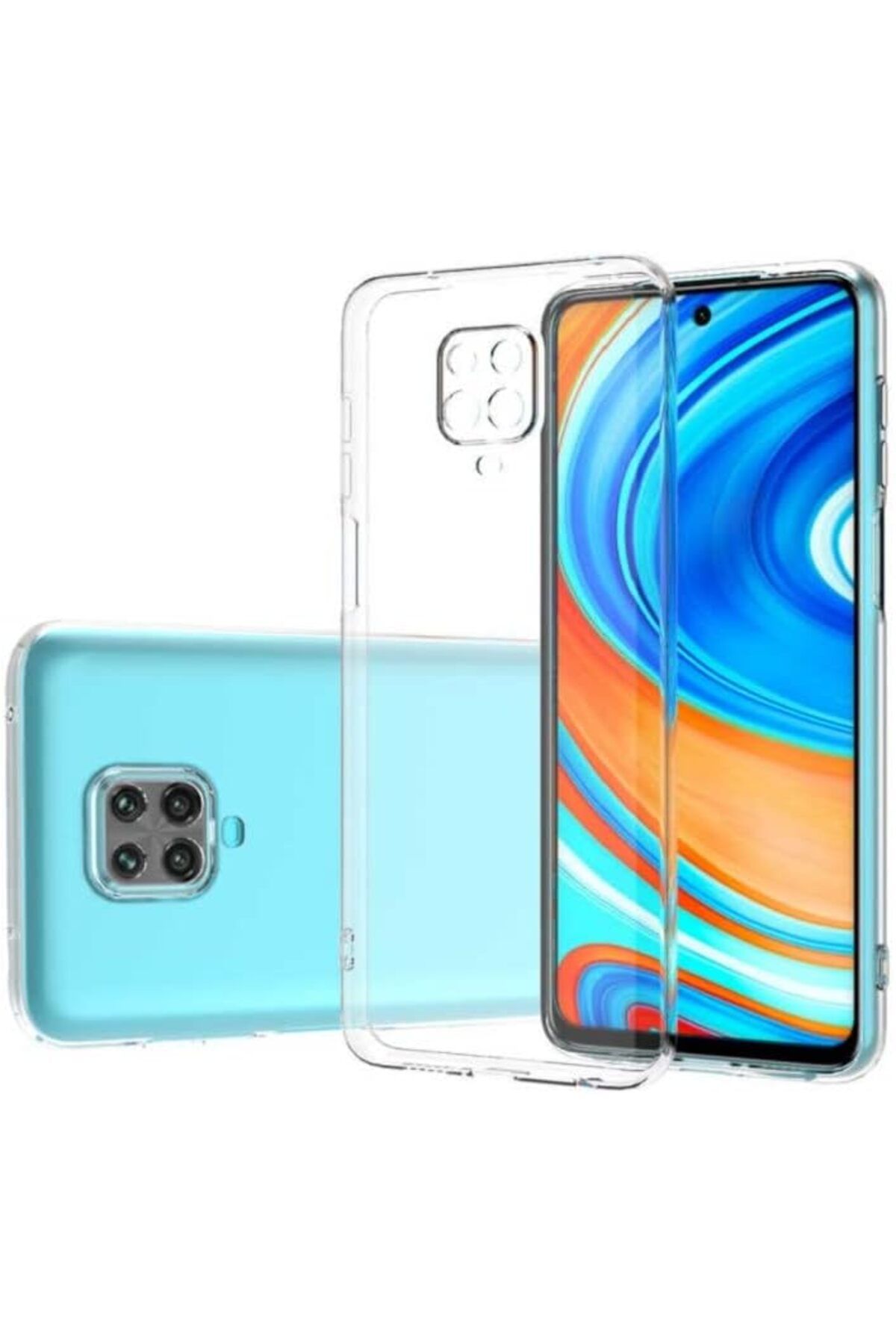 STOREMAX htpshopmx Trend Xiaomi Redmi Note 9 Pro Şeffaf Kamera Korumalı Ultra Slim Tpu Şeffaf Kılıf strh
