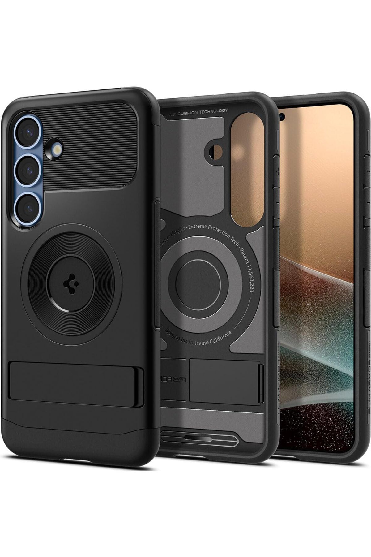 STOREMAX nslmshop Galaxy S25 Plus Kılıf Slim Armor MagFit özellikli Siyah ACS08915 Life Store 1037065