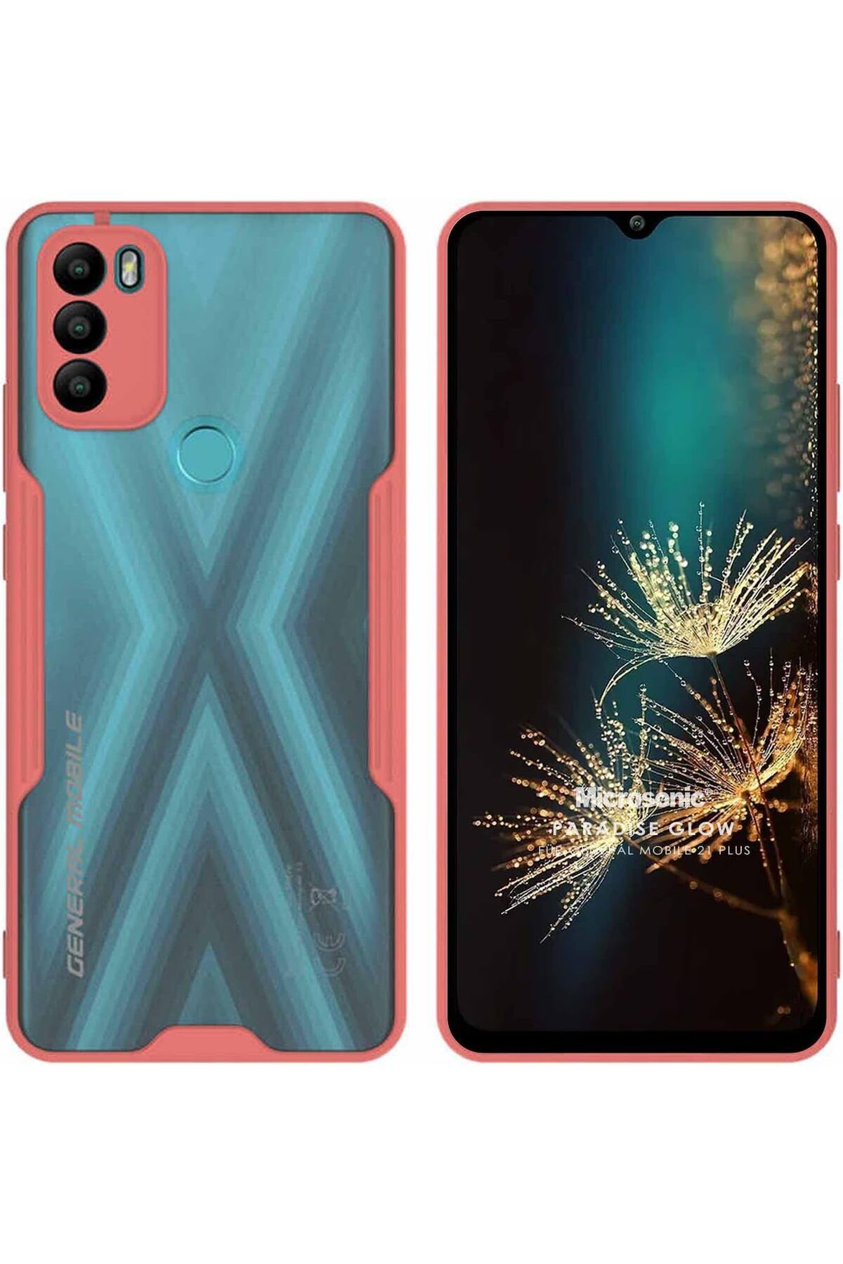 STOREMAX lbstorex General Mobile GM 21 Plus için Kılıf Paradise Glow Pembe [GM 21 Plus ile Uyumlu Kılıf
