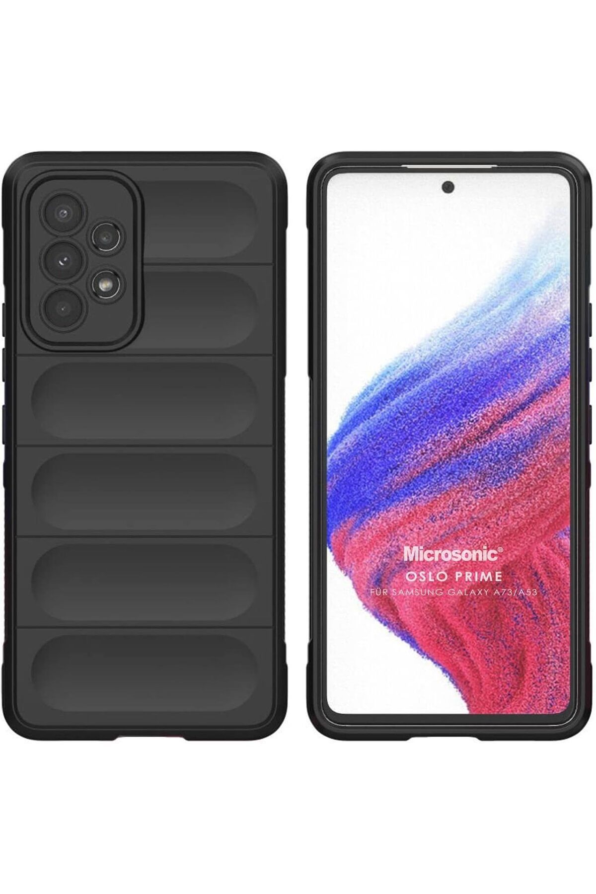 yenibagshop Samsung Galaxy A53 5G için Kılıf Oslo Prime Siyah [Galaxy A53 5G ile Uyumlu Kılıf - Siyah]