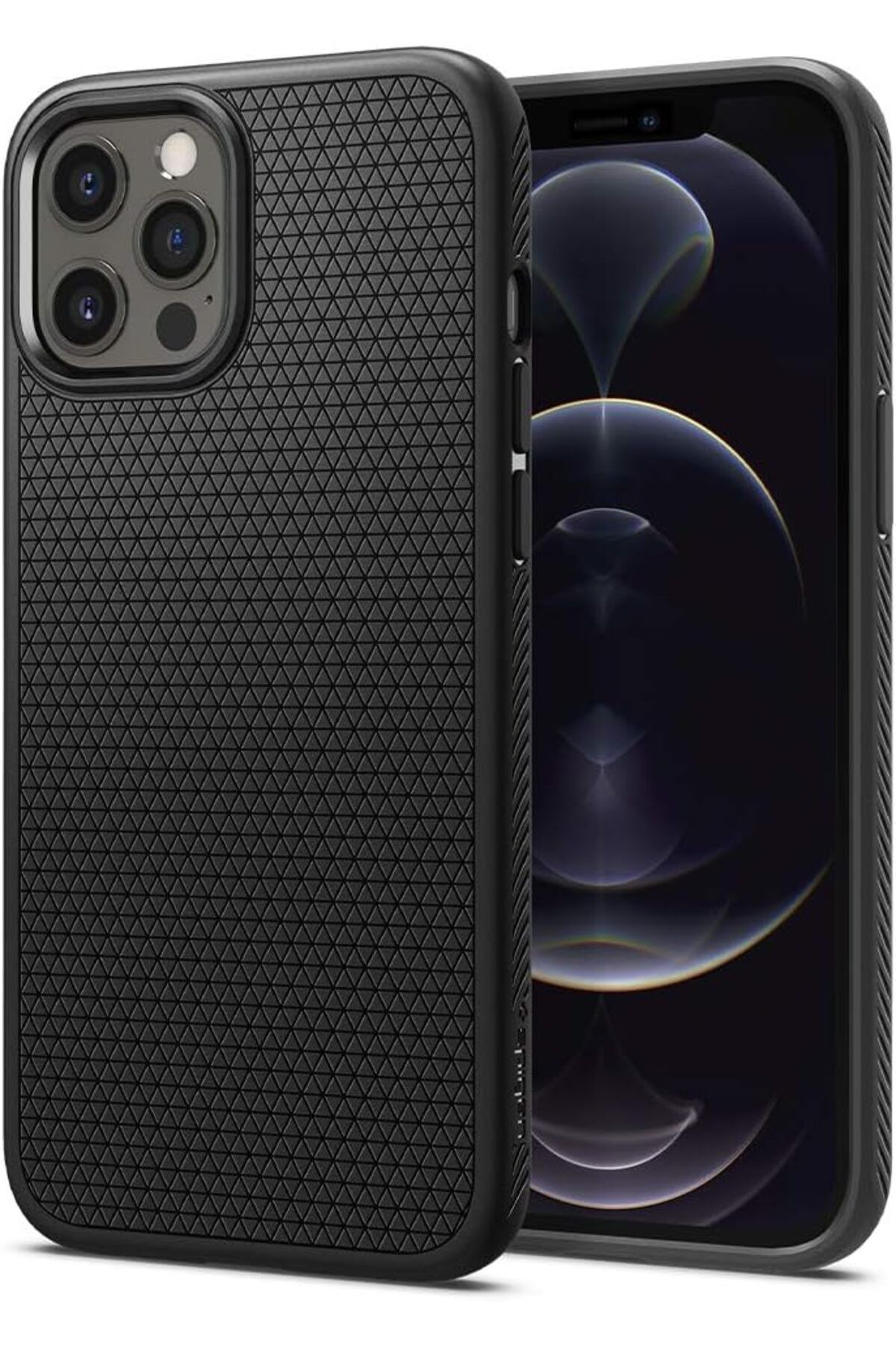 STOREMAX iPhone 12 / iPhone 12 Pro uyumlu  Kılıf Liquid Air Matte Black - ACS01701 storestarx 1051353