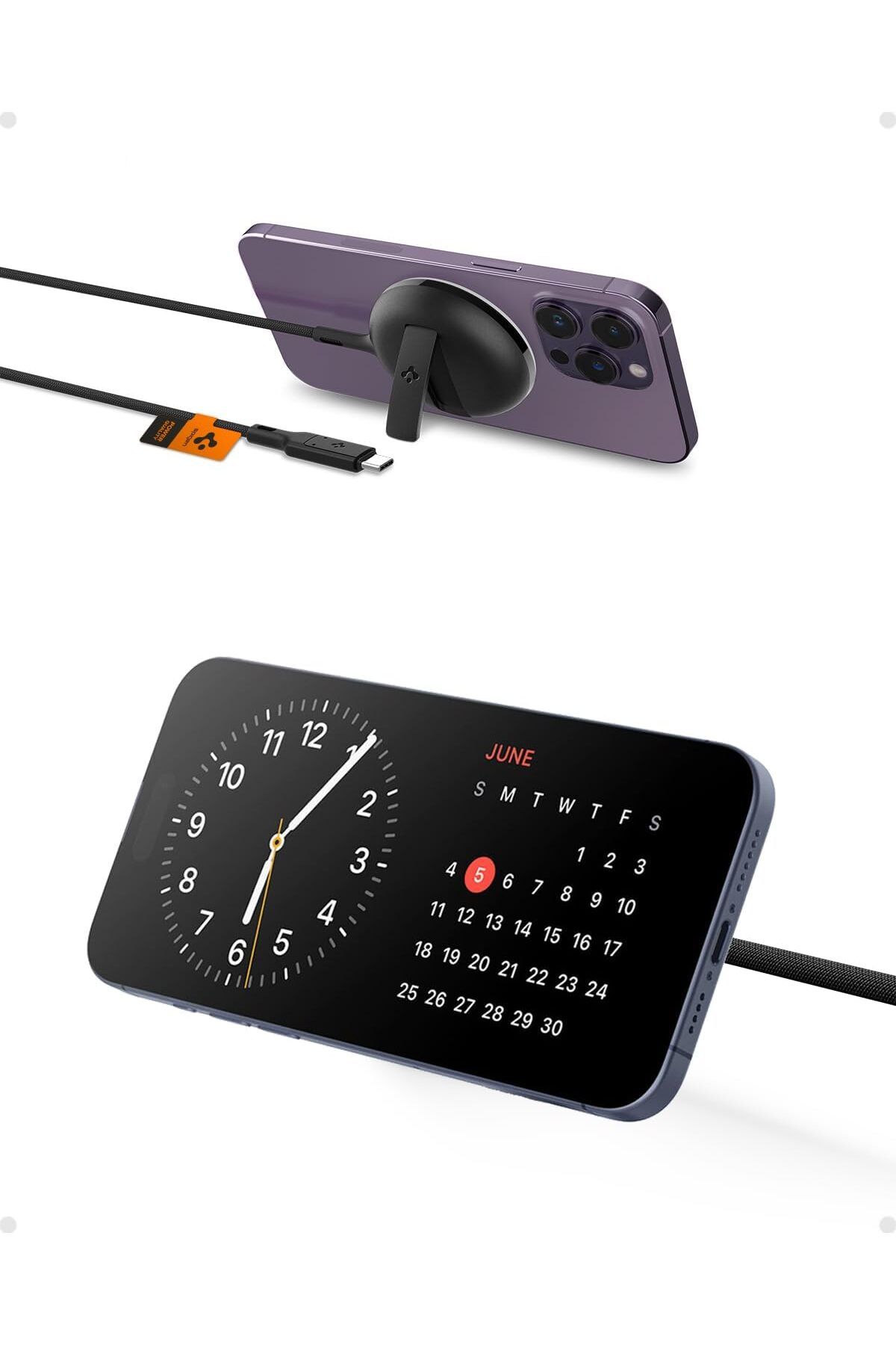 STOREMAX (15W) Manyetik Kablosuz Şarj Cihazı iPhone uyumluiçin MagSafe özellikli Kickstand Ar