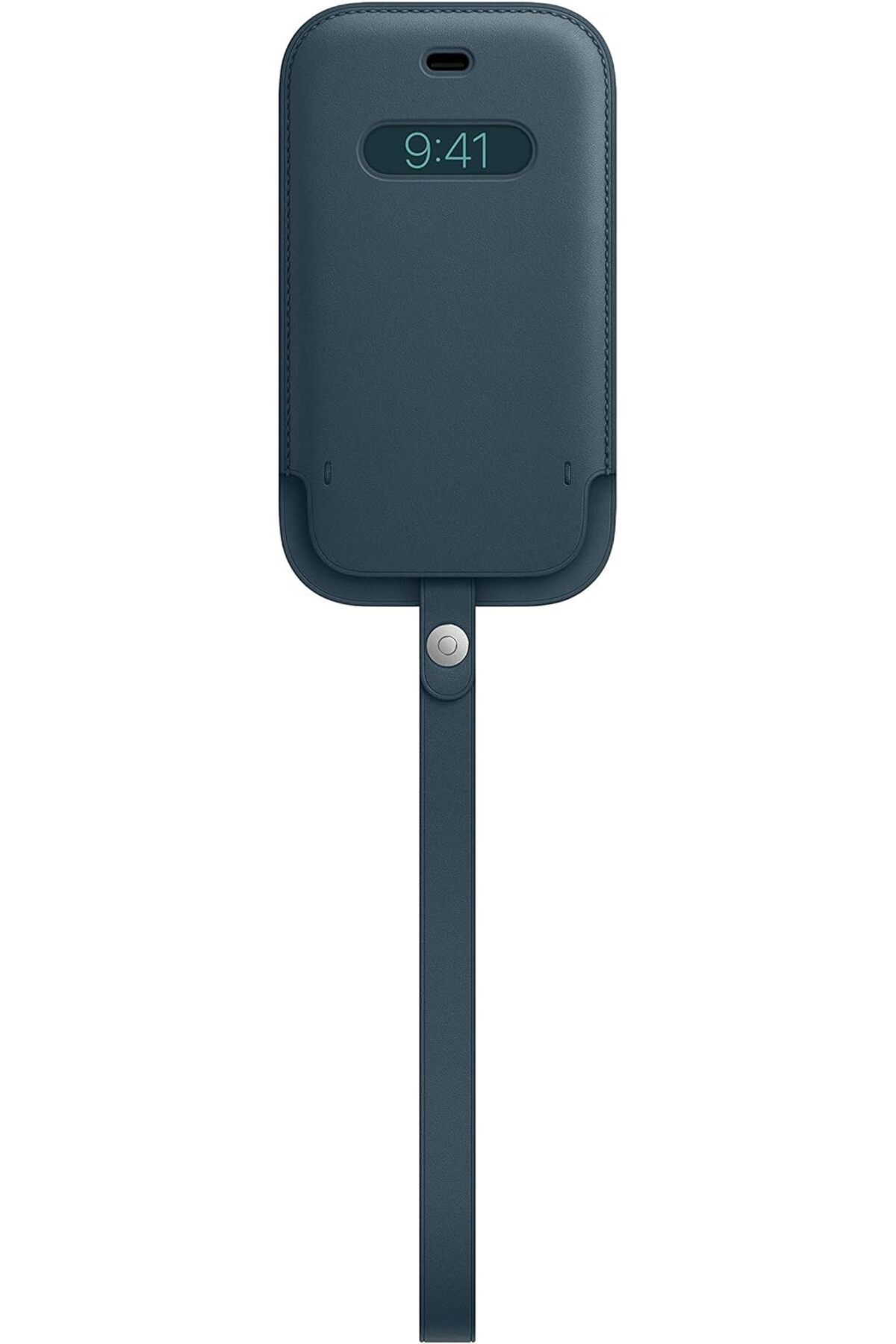 STOREMAX nslmshop iPhone 12 mini için MagSafe özellikli Deri Zarf Kılıf - Baltık Mavisi Life Store 10370