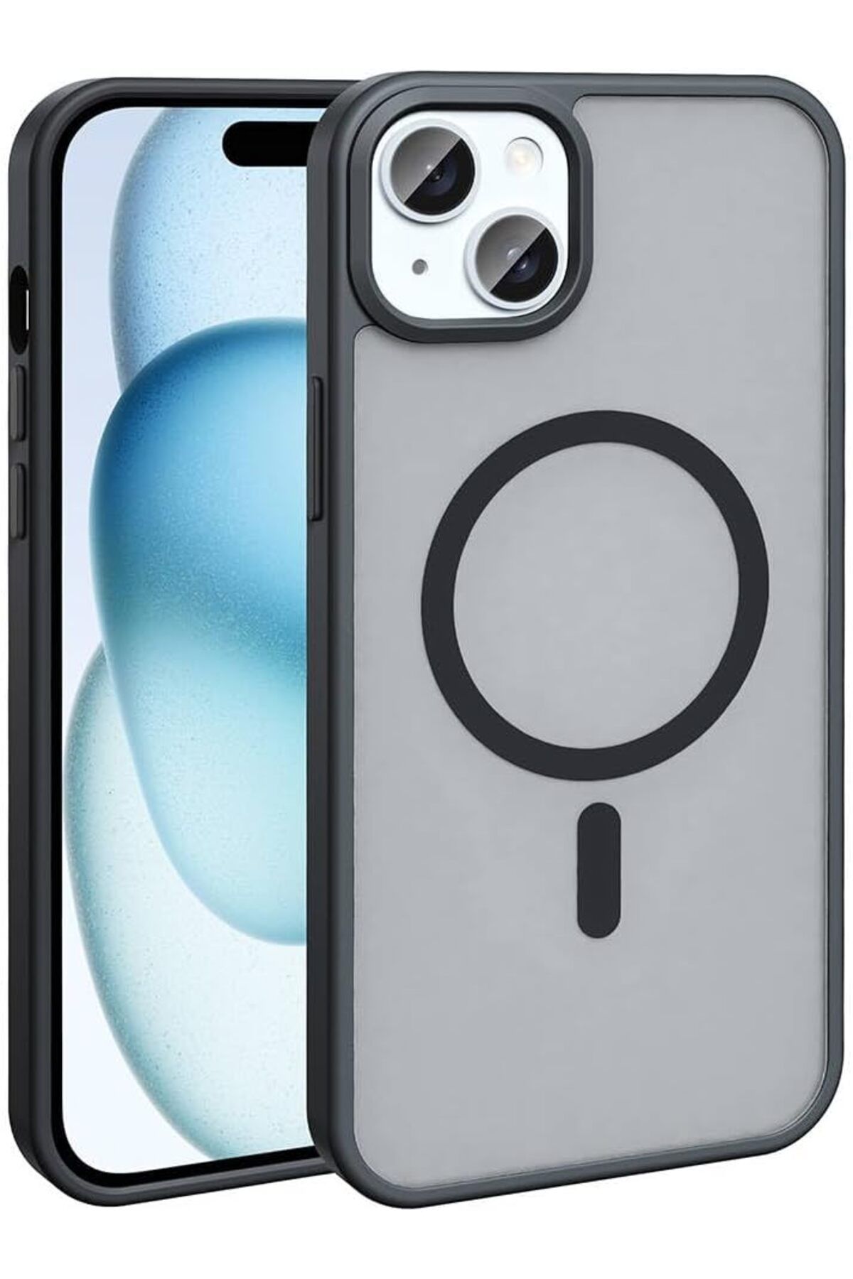 STOREMAX glpzr iPhone 13 Kılıf Şarj Özellikli Mat Arka Yüzey Zore Sio Kapak (Siyah) trendybuy 1109110