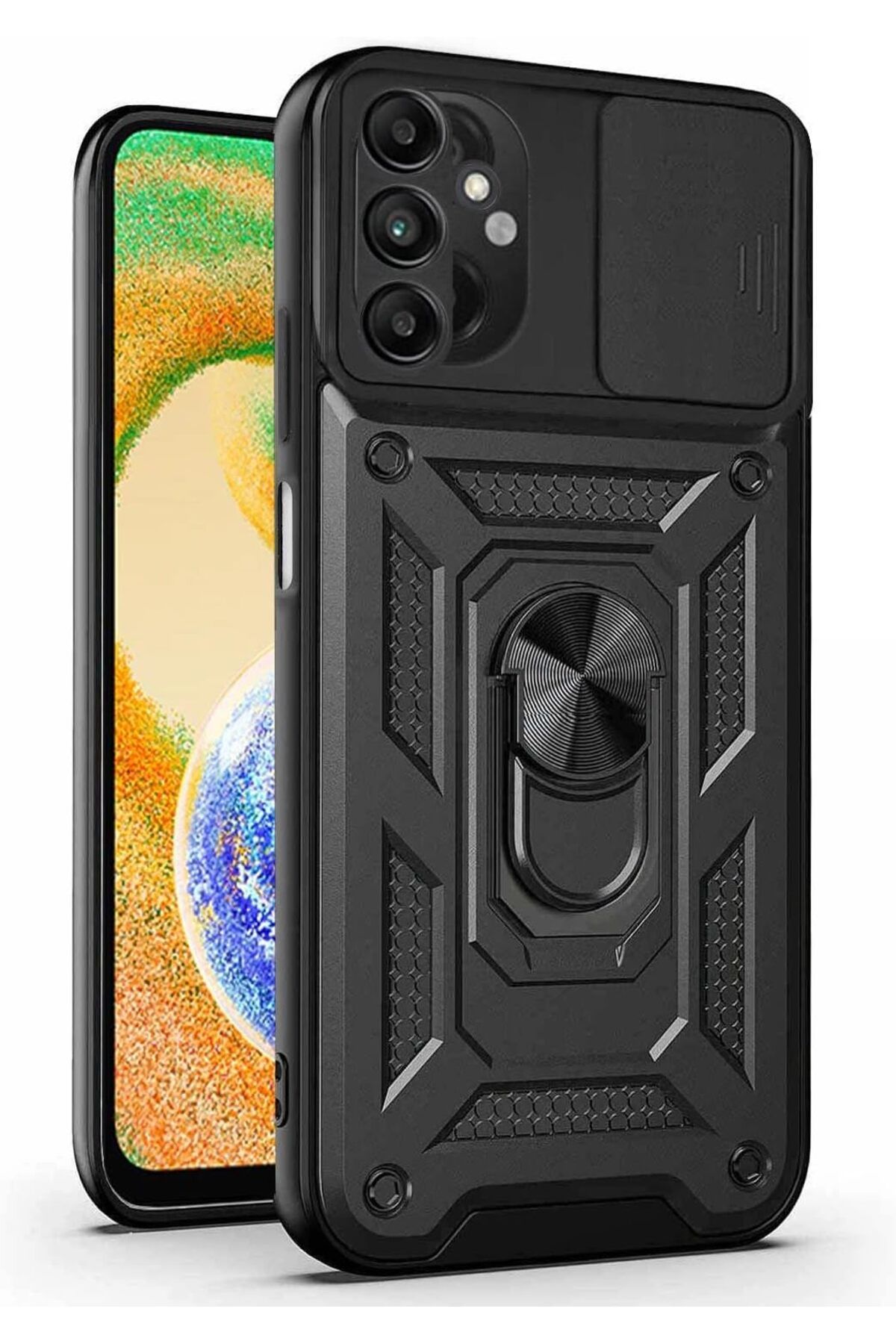 STOREMAX cmllashop Galaxy A04S için Kılıf Impact Resistant Siyah [Galaxy A04S ile Uyumlu Kılıf - Siyah]