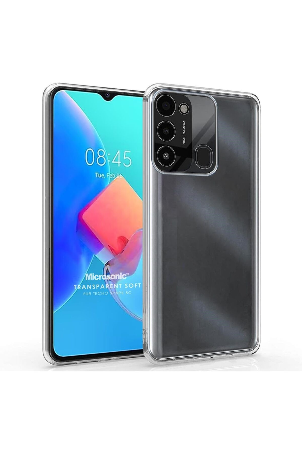 STOREMAX cmllashop TECNO Spark 8C için Kılıf Transparent Soft Şeffaf [Spark 8C ile Uyumlu Kılıf - Şeff