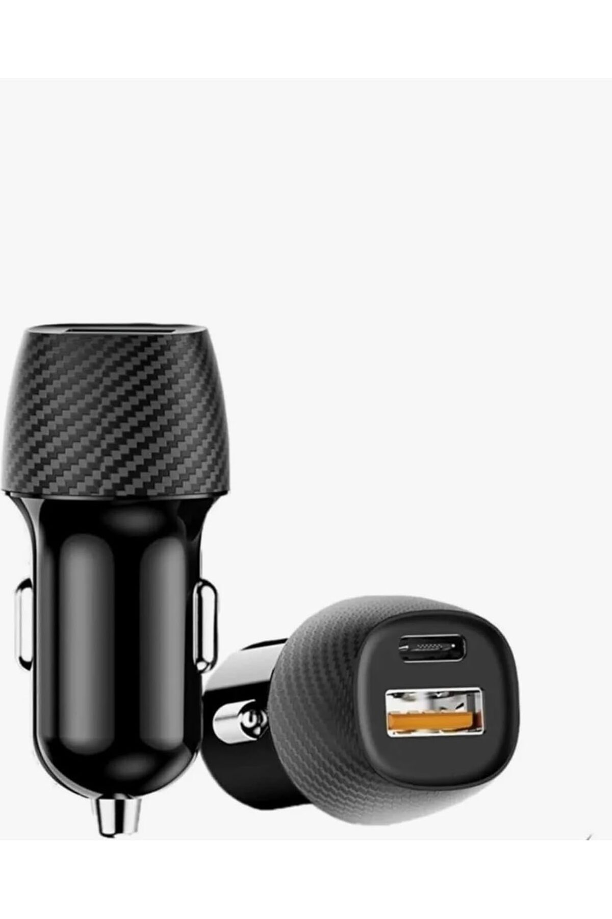 STOREMAX buymxx PD QC 3.0 Hızlı Araç Şarj Cihazı, USB ve Type-C Çift Bağlantı Noktalı, Siyah