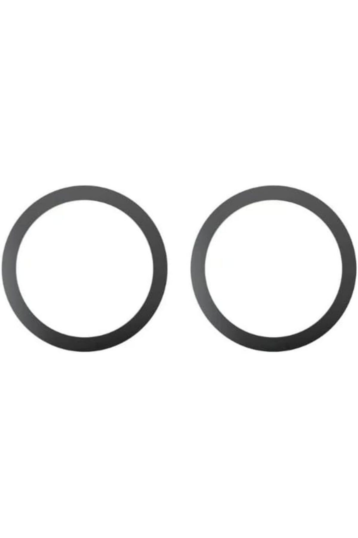 STOREMAX nffashopm Power Metal Magsafe Halka Yüzük Ring iPhone 8 ve Üstü Model ile Uyumlu 2'li Paket Siya