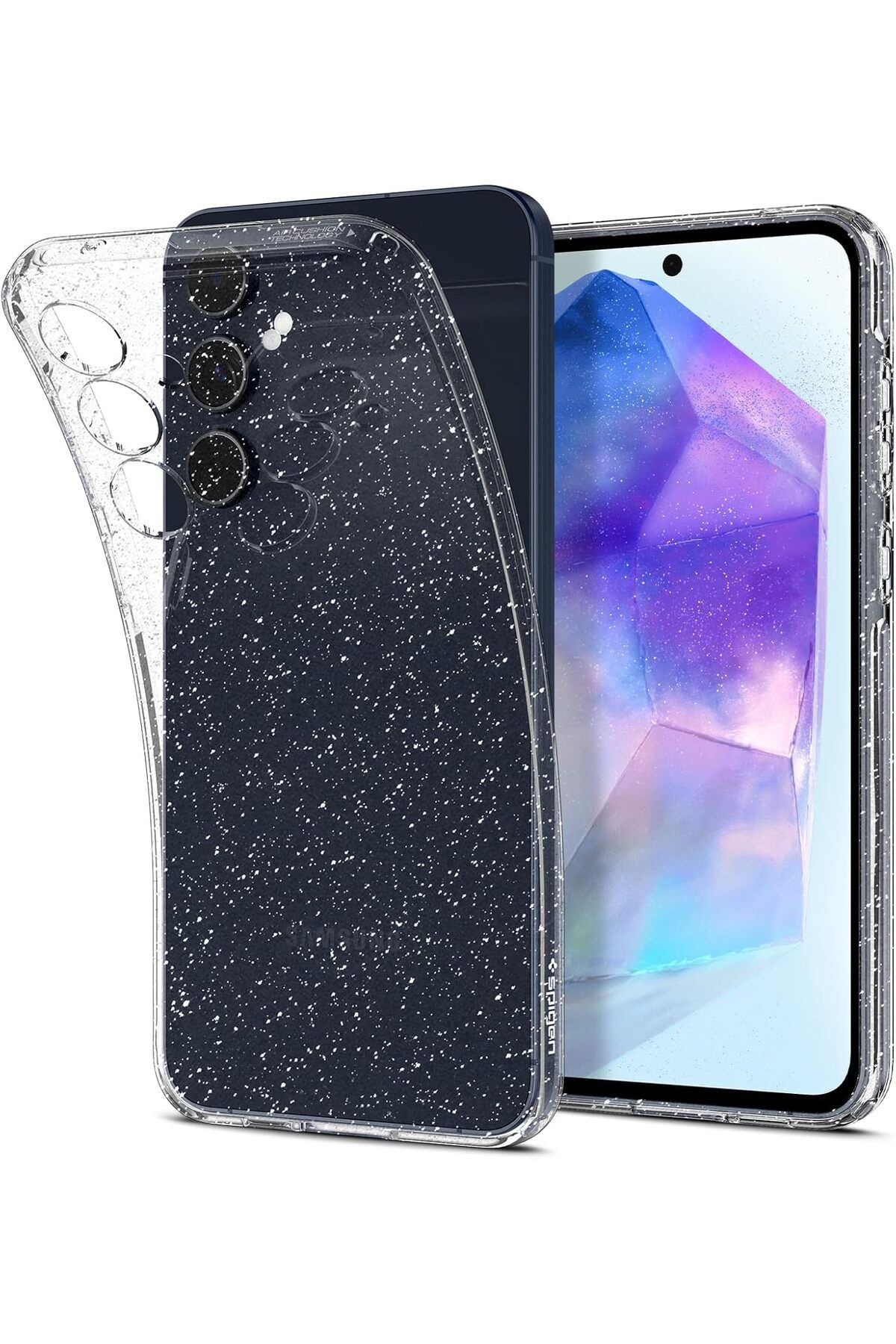 STOREMAX nffashopm Galaxy A55 Kılıf Liquid Crystal 4 Tarafı Tam Koruma Crystal Clear - ACS07538 storestarx