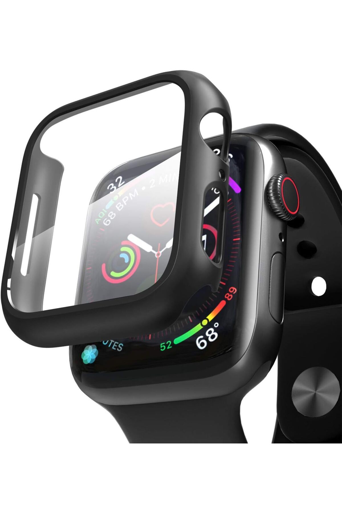 STOREMAX htpshopmx Watch Series 3 42mm için Kılıf Matte Premium Slim WatchBand Siyah [Watch Series 3 42mm
