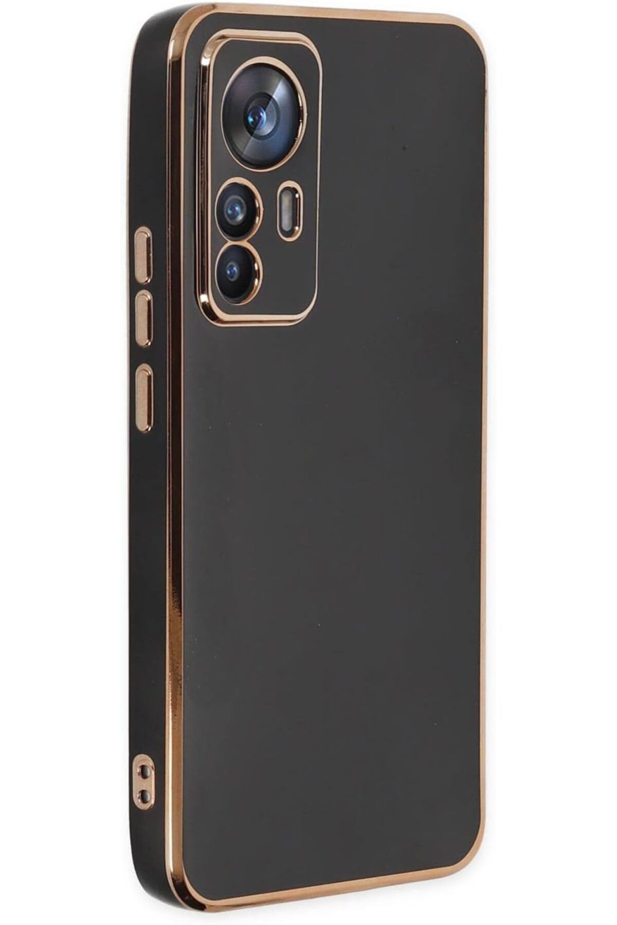 STOREMAX cmllashop Xiaomi Mi 12T Pro için Kılıf Olive Plated Siyah [Mi 12T Pro ile Uyumlu Kılıf - Siyah]