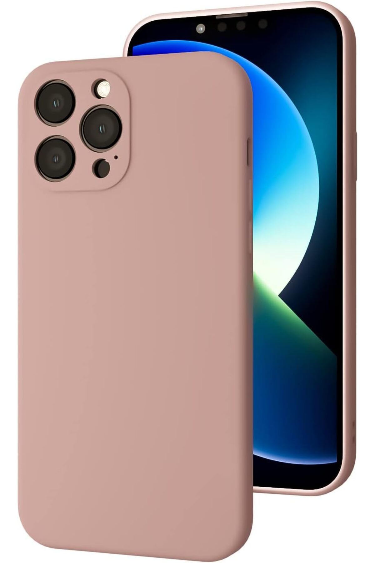 STOREMAX htpshopmx iPhone 13 Pro Max uyumlu Kamera Korumalı, Mikrofiber Astarlı, Sıvı Silikon Kılıf (Ku