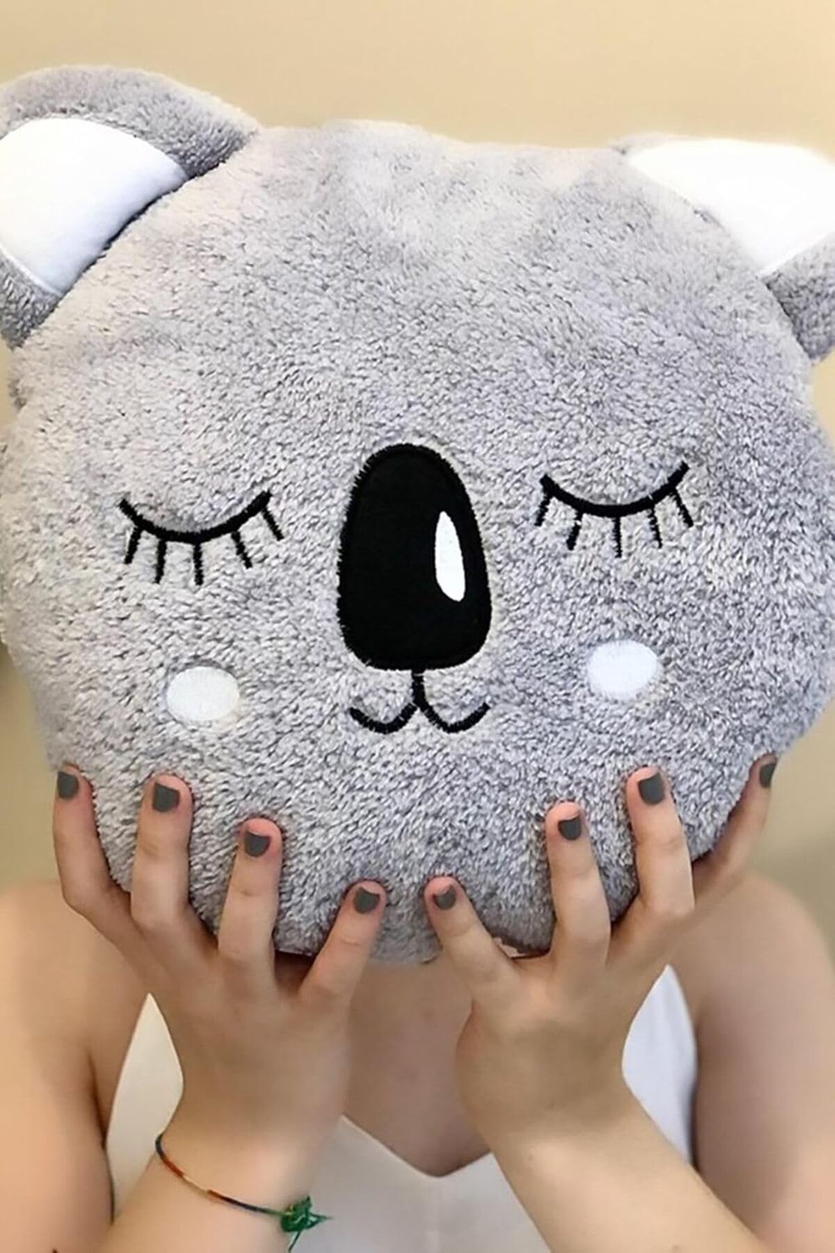 yenibagshop Koala Tasarımlı Peluş Yastık Ürün Boyutu: 27 X 28 Cm