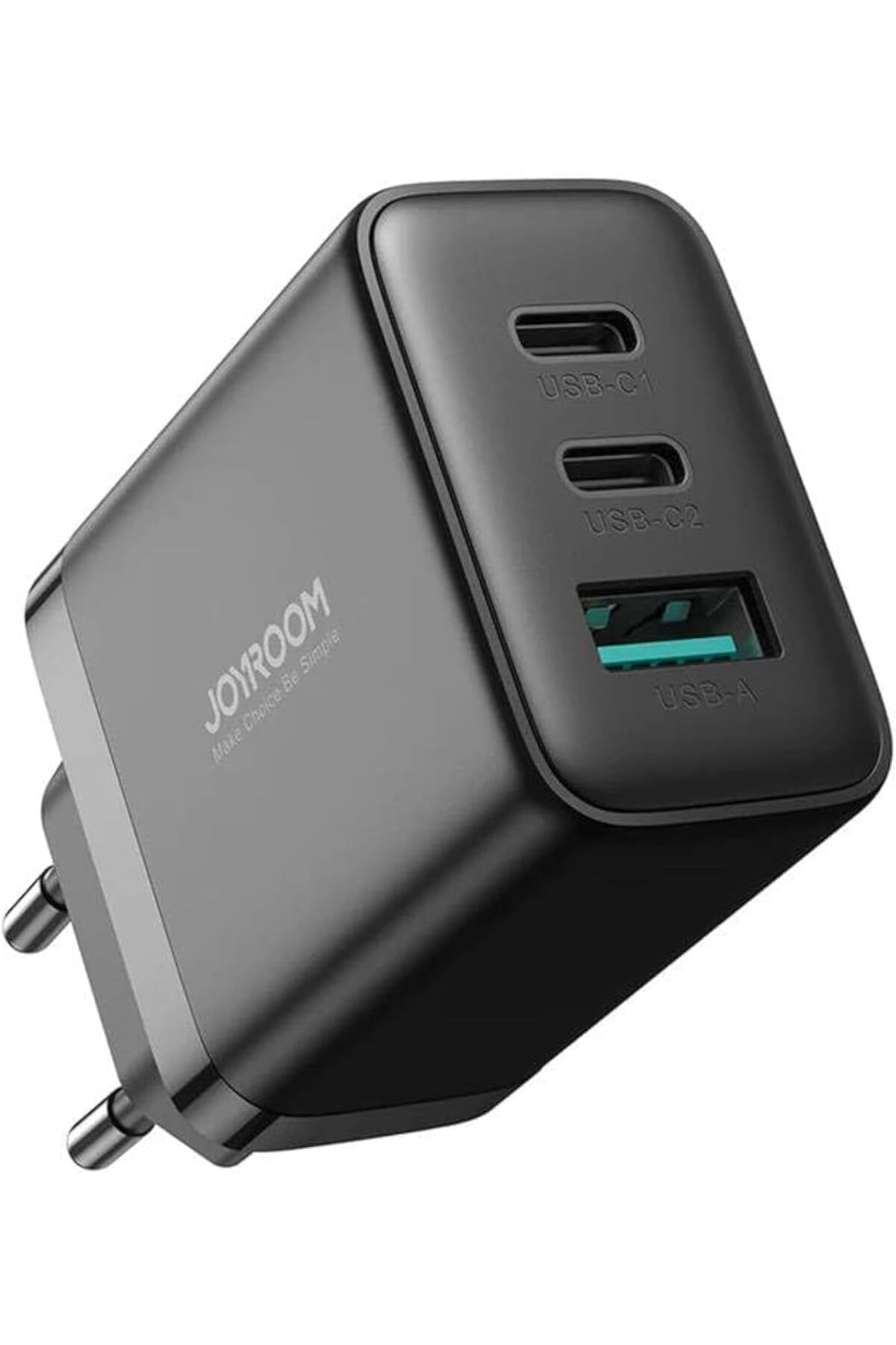 STOREMAX nffashopm JR-TCF10 Seyahat Duvar Şarj Cihazı, AB Fişi, 3 Port (2 PD ve 1 USB) 32W - Siyah storest
