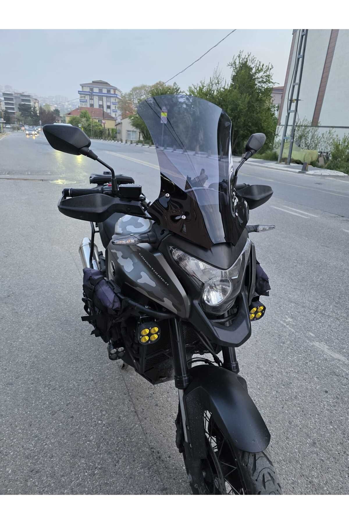 Honda VFR 1200 Siperlik Ön Cam 2012-2015 Model 58cm Füme Renkli 4mm