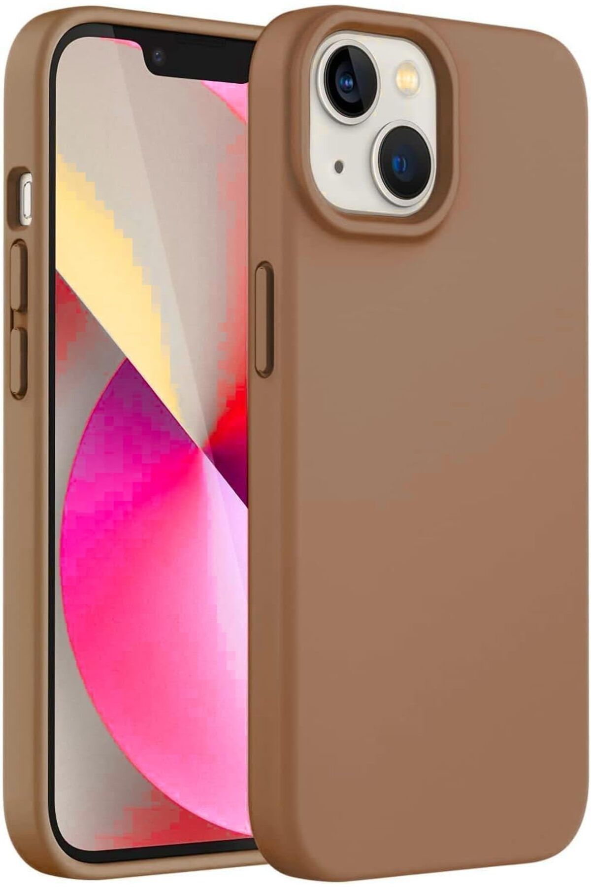 STOREMAX iphone 13 (6.1) inç Uyumlu İçi Kadife Lansman Silikon Kılıf Şok Emici Full Kasa Ko